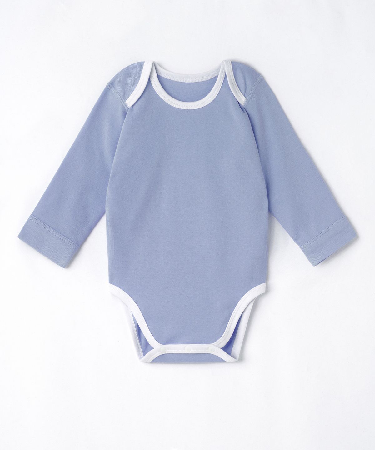 무신사 스탠다드 키즈(MUSINSA STANDARD KIDS) 베이비 링거 바디수트 2팩  [블루/파스텔 블루]