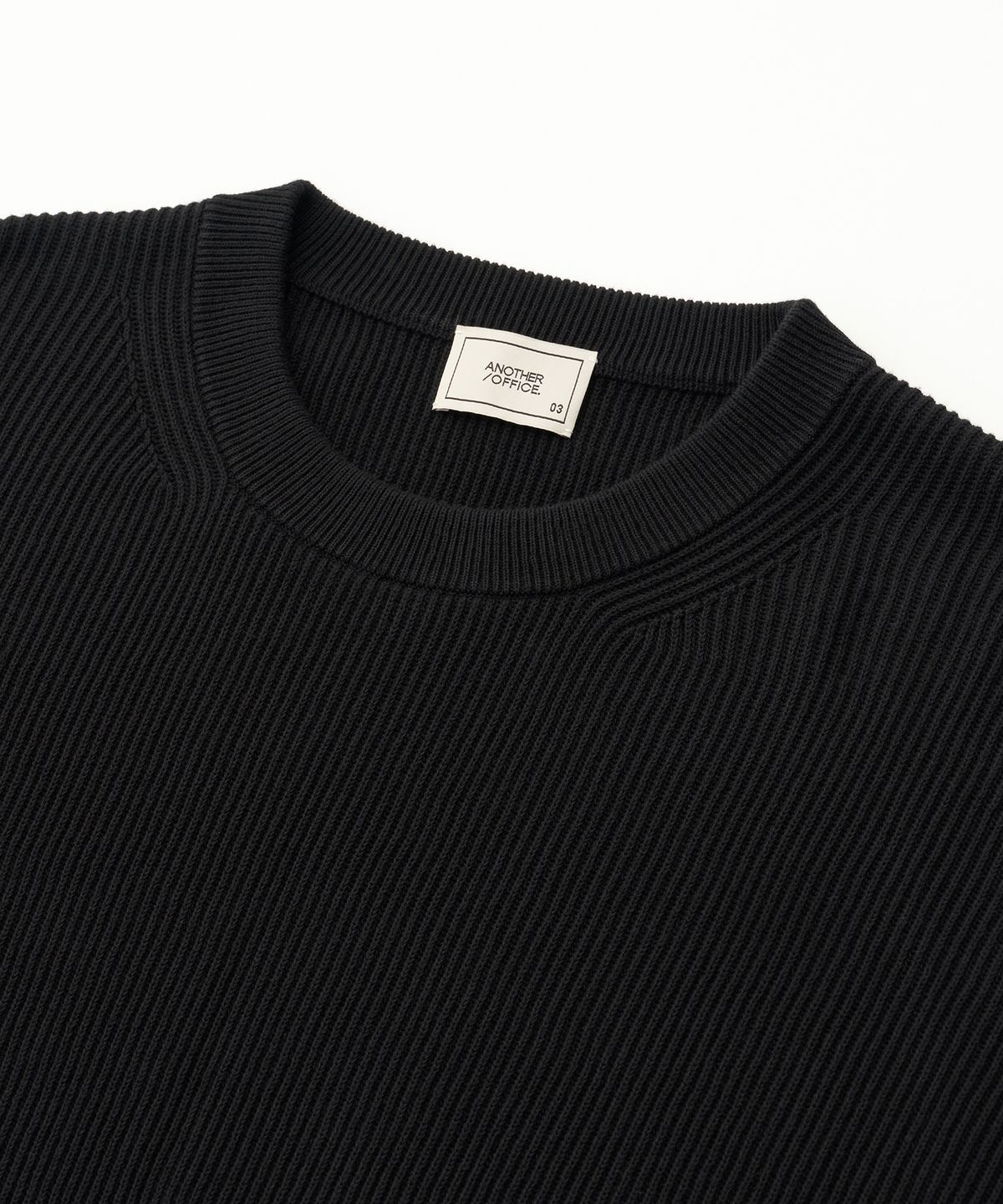 어나더 오피스(ANOTHER OFFICE) Ordinary Knit-Pullover (Black)