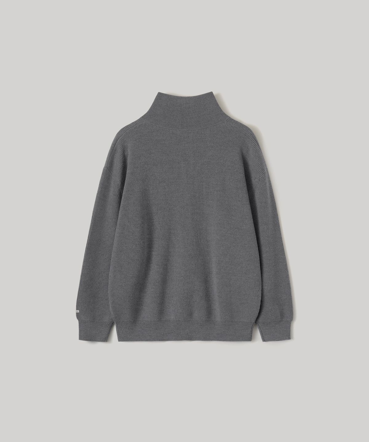 어나더 오피스(ANOTHER OFFICE) Volume Half Zip-up Knit (Pebble)