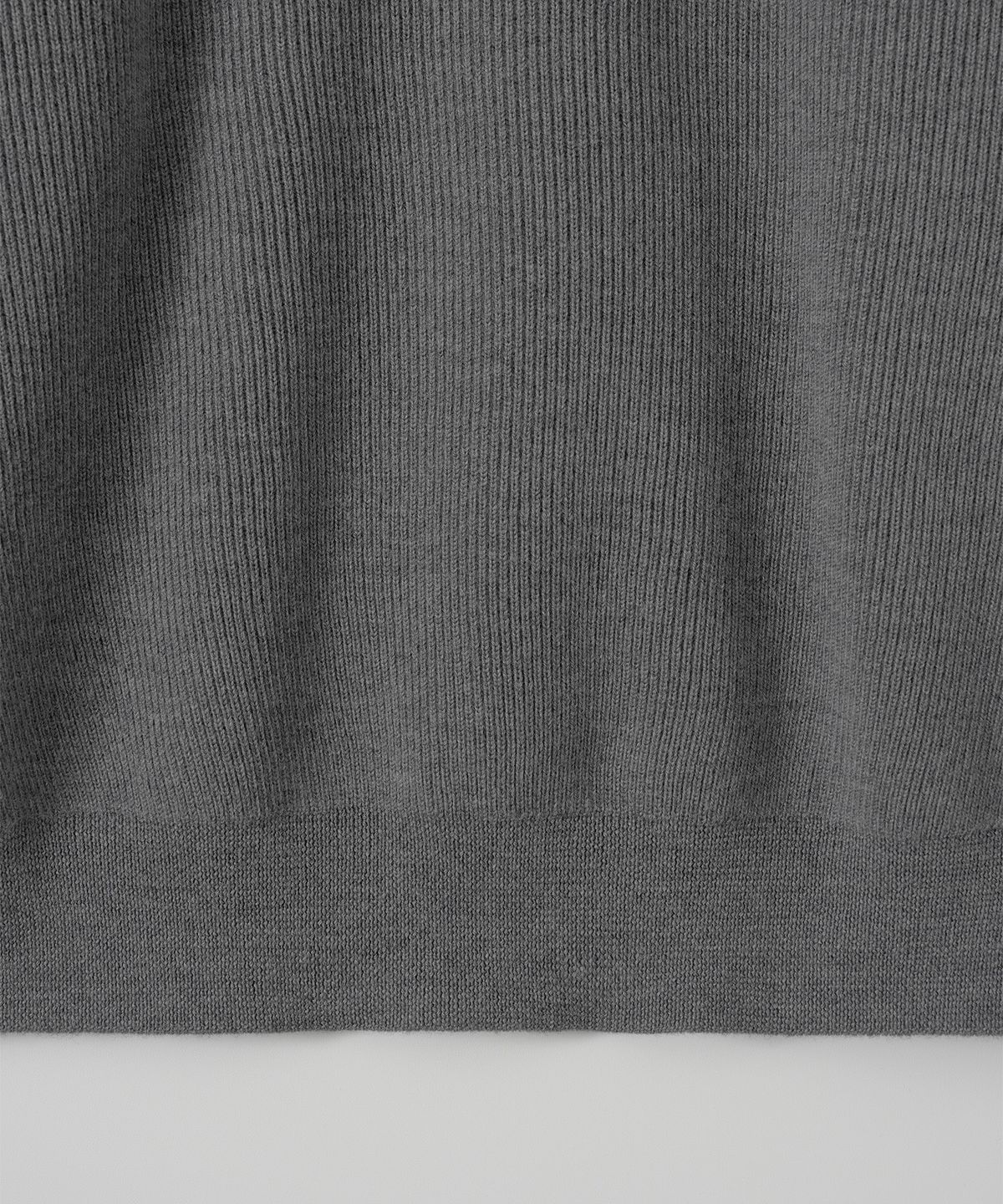어나더 오피스(ANOTHER OFFICE) Volume Half Zip-up Knit (Pebble)