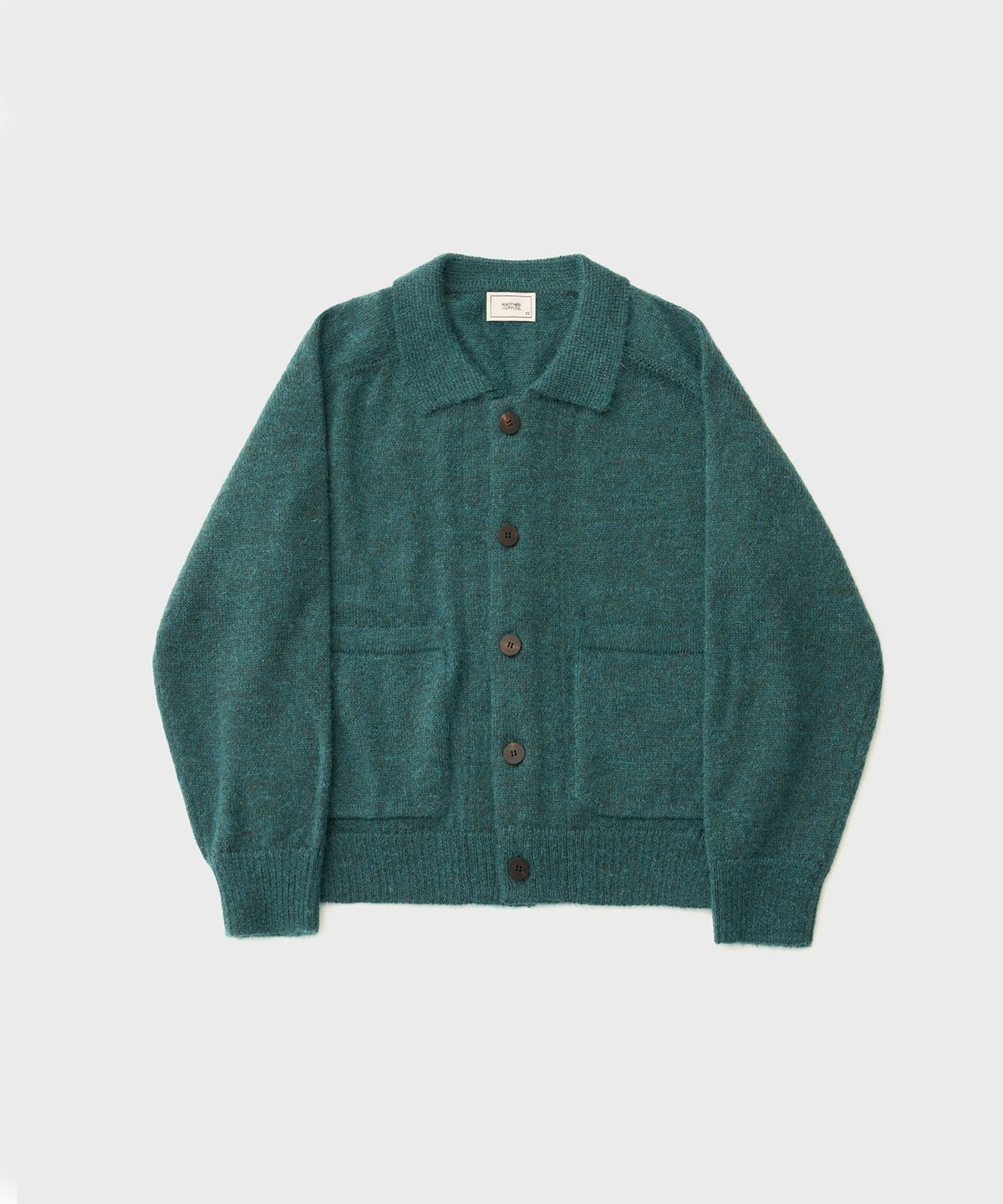 어나더 오피스(ANOTHER OFFICE) Kurt Mohair Cardigan (Peacock)