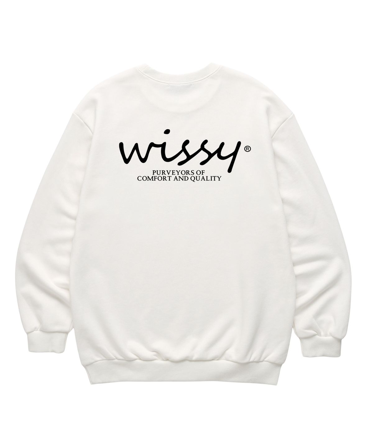 위씨(WISSY) BASIC LOGO 맨투맨 (WLS005) 화이트