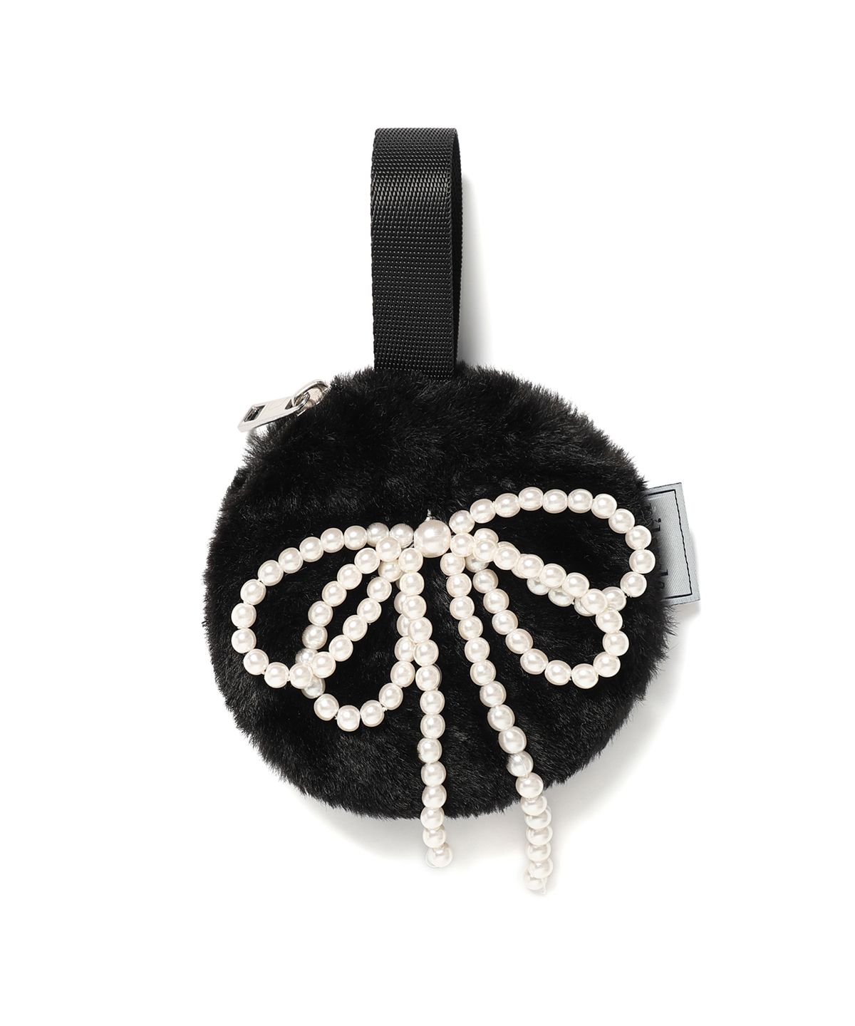로라로라(ROLAROLA) PEARL RIBBON ORNAMENT BLACK