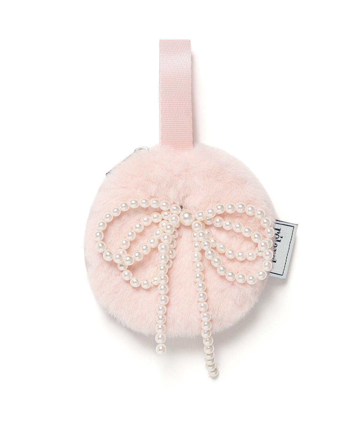 로라로라(ROLAROLA) PEARL RIBBON ORNAMENT PINK