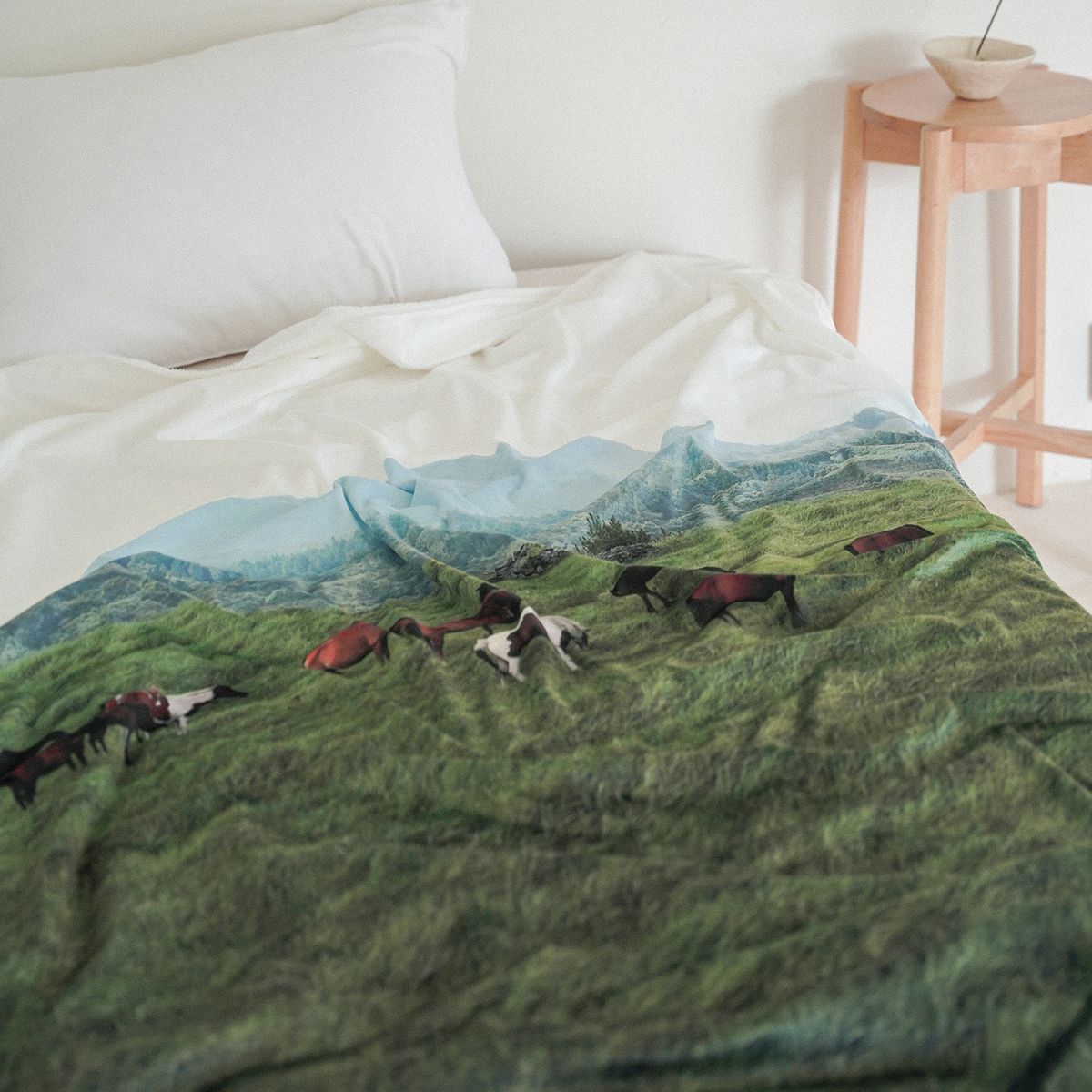 슬립타이트 오브젝트(SLEEPTIGHT OBJECT) JEJU mountain horse 대형 블랭킷