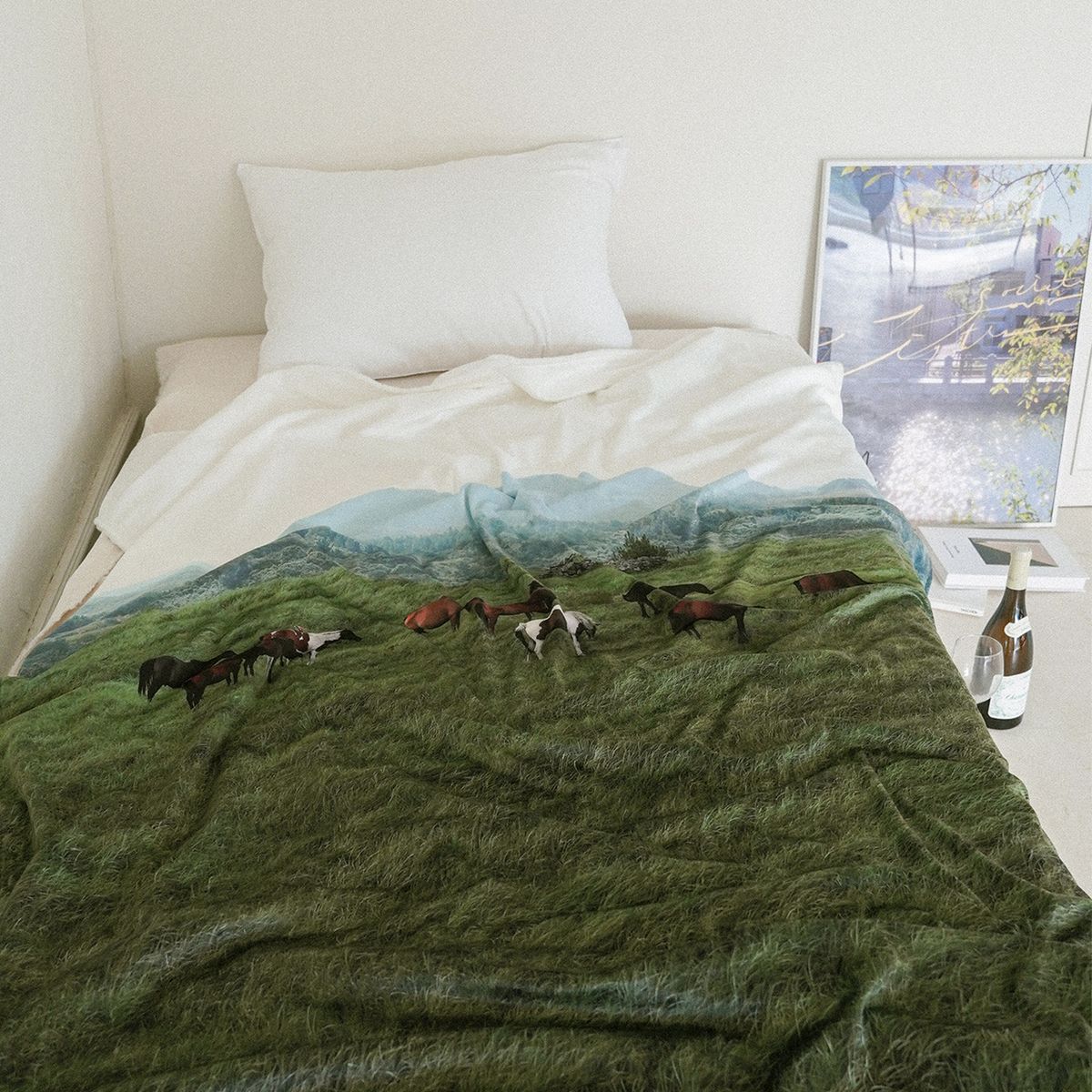 슬립타이트 오브젝트(SLEEPTIGHT OBJECT) JEJU mountain horse 대형 블랭킷