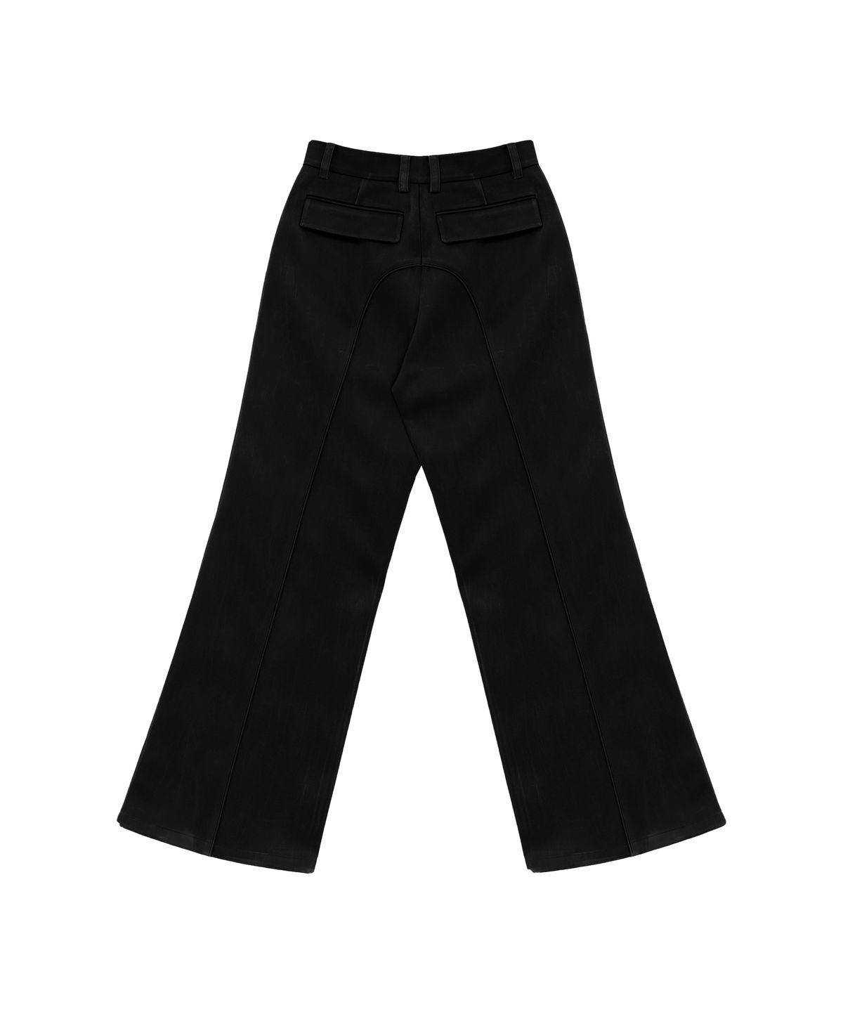 트리밍버드(TREEMINGBIRD) Suede Piping Classic Set-up Pants [ Black ]