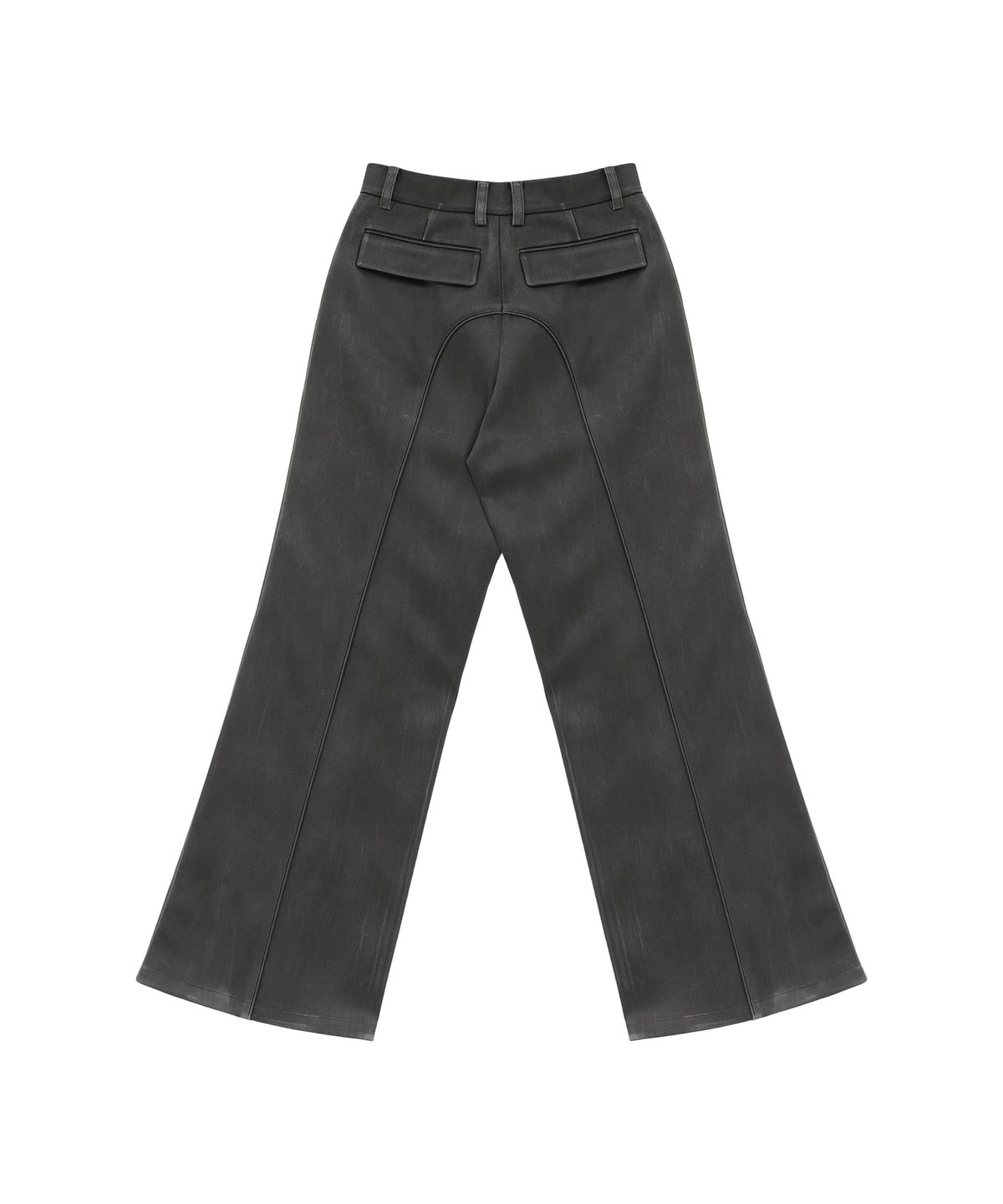 트리밍버드(TREEMINGBIRD) Suede Piping Classic Set-up Pants [ Charcoal ]