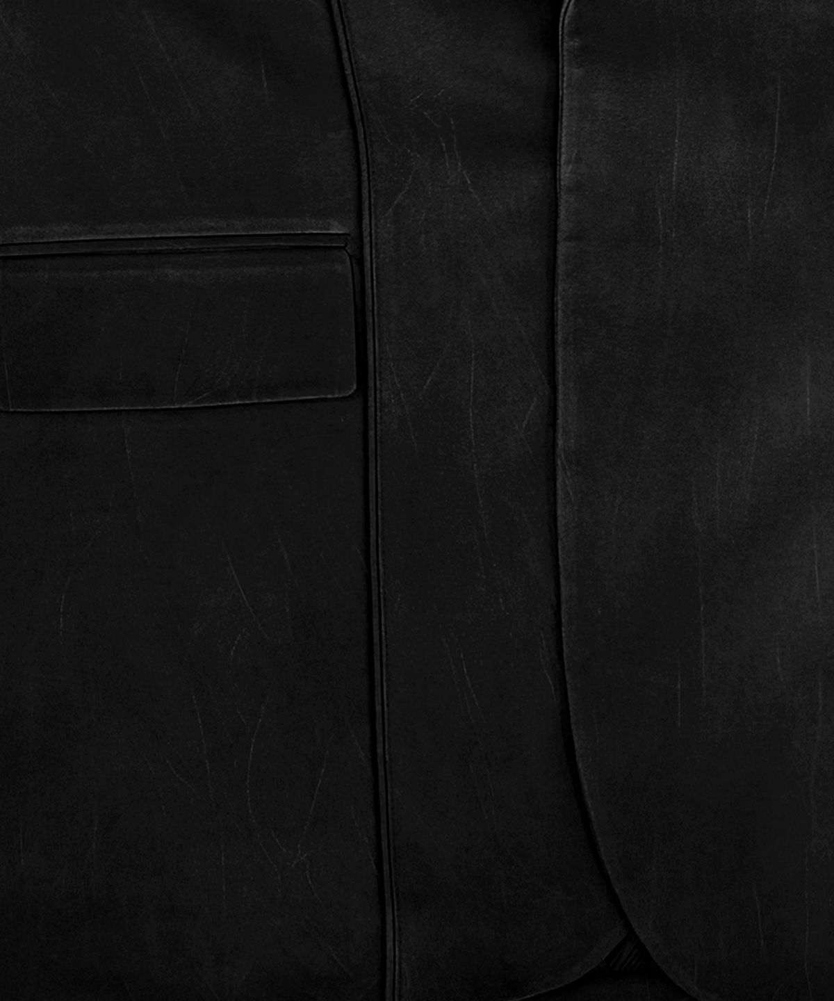 트리밍버드(TREEMINGBIRD) Suede Piping Classic Set-up Jacket [ Black ]