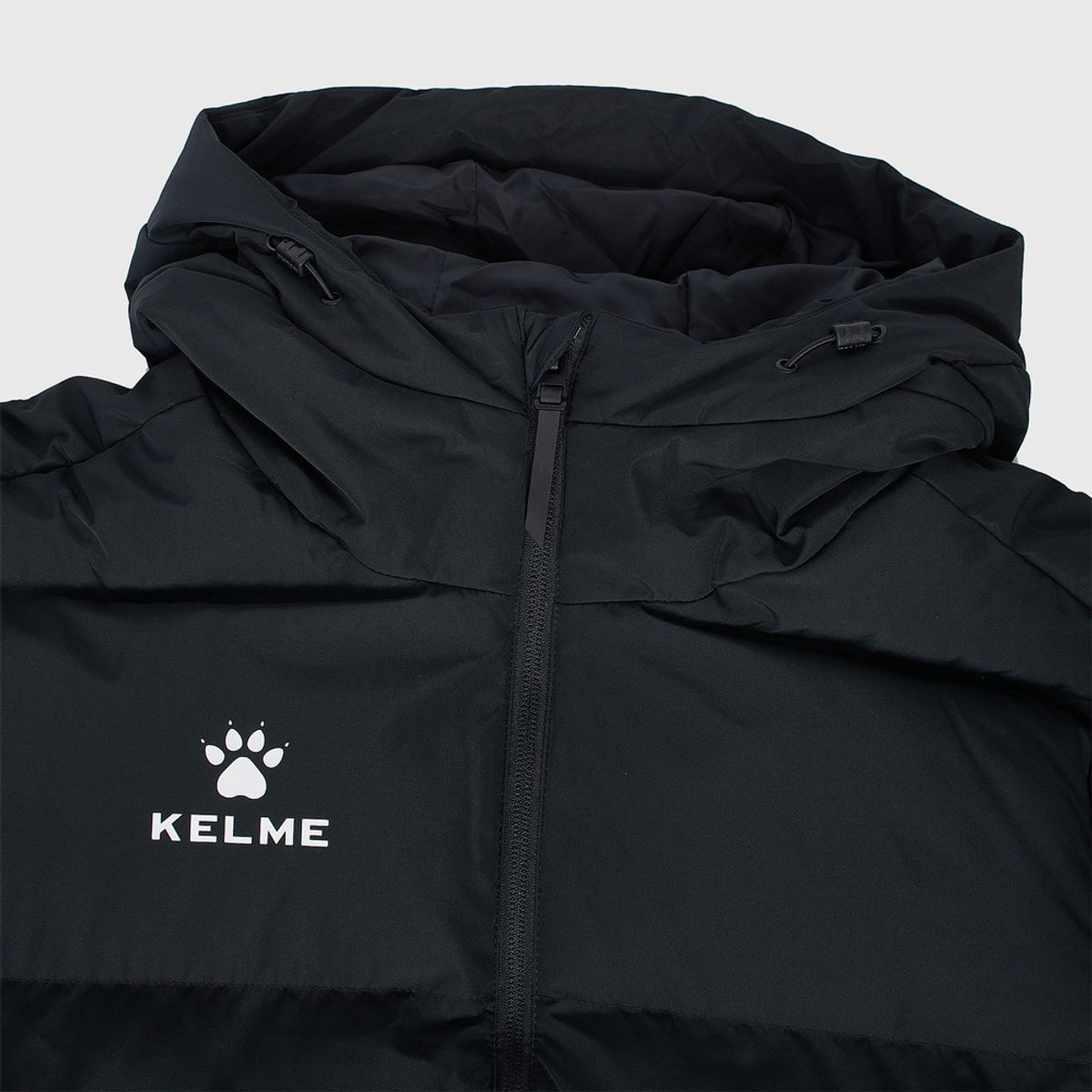 켈미(KELME) 8061mf1002 롱 패딩 자켓 Black/Silver