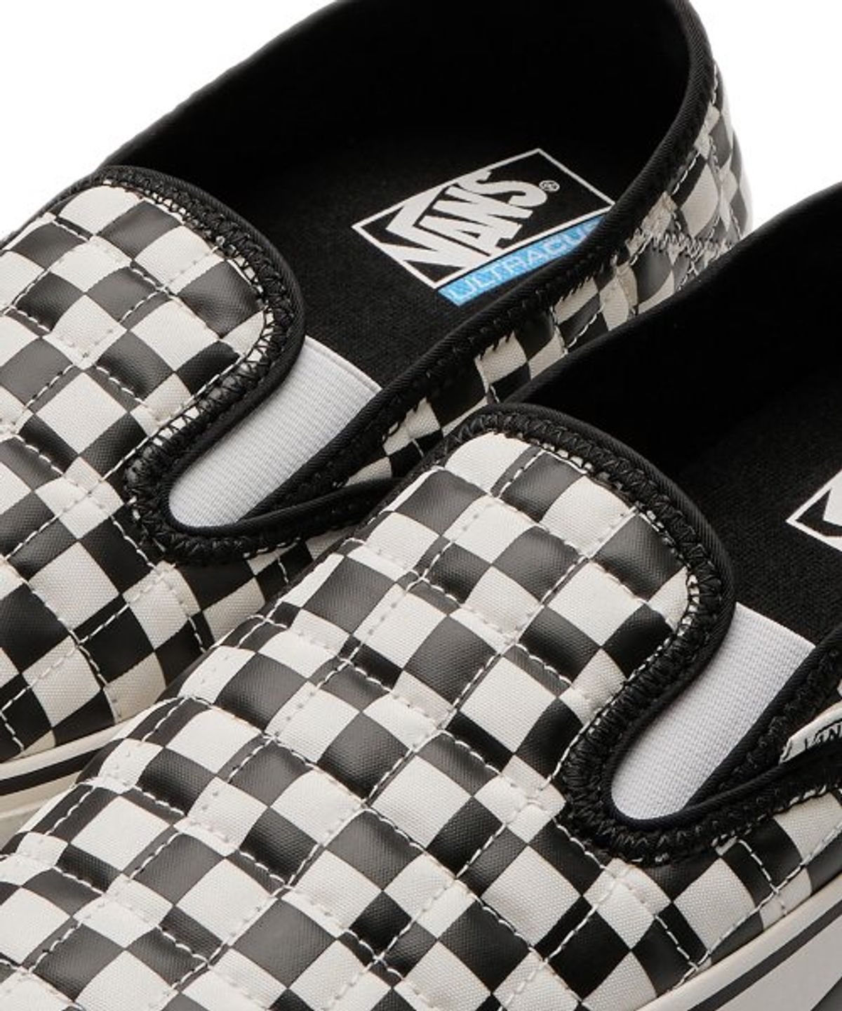 반스(VANS) 슬립-ER 2 - (체커보드) 블랙:클래식 화이트 / VN0A4UWOIB81
