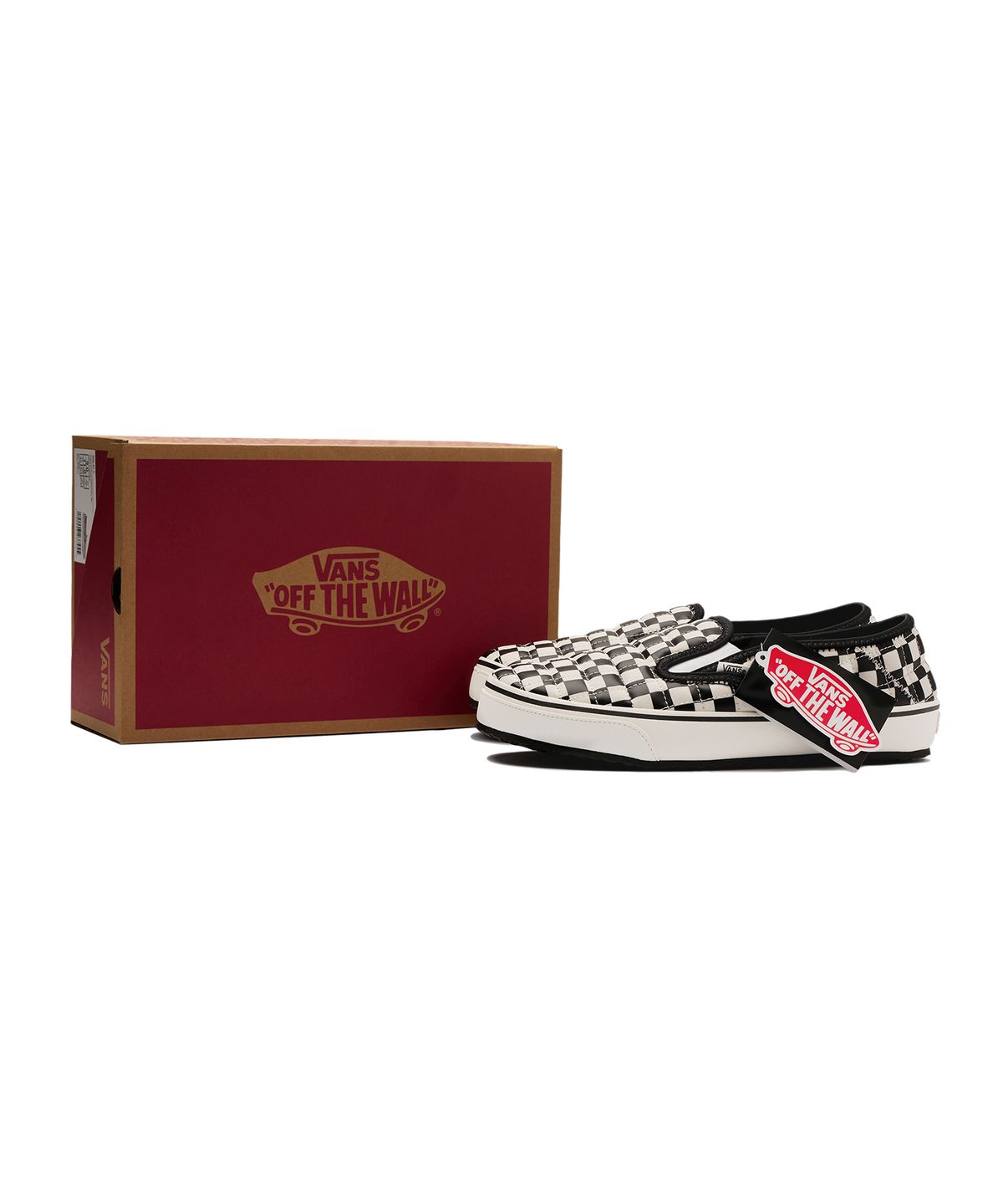 반스(VANS) 슬립-ER 2 - (체커보드) 블랙:클래식 화이트 / VN0A4UWOIB81