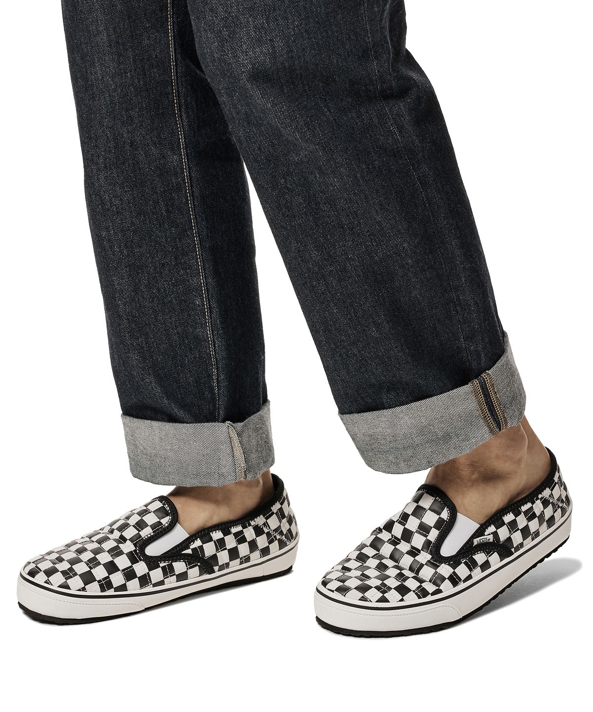 반스(VANS) 슬립-ER 2 - (체커보드) 블랙:클래식 화이트 / VN0A4UWOIB81