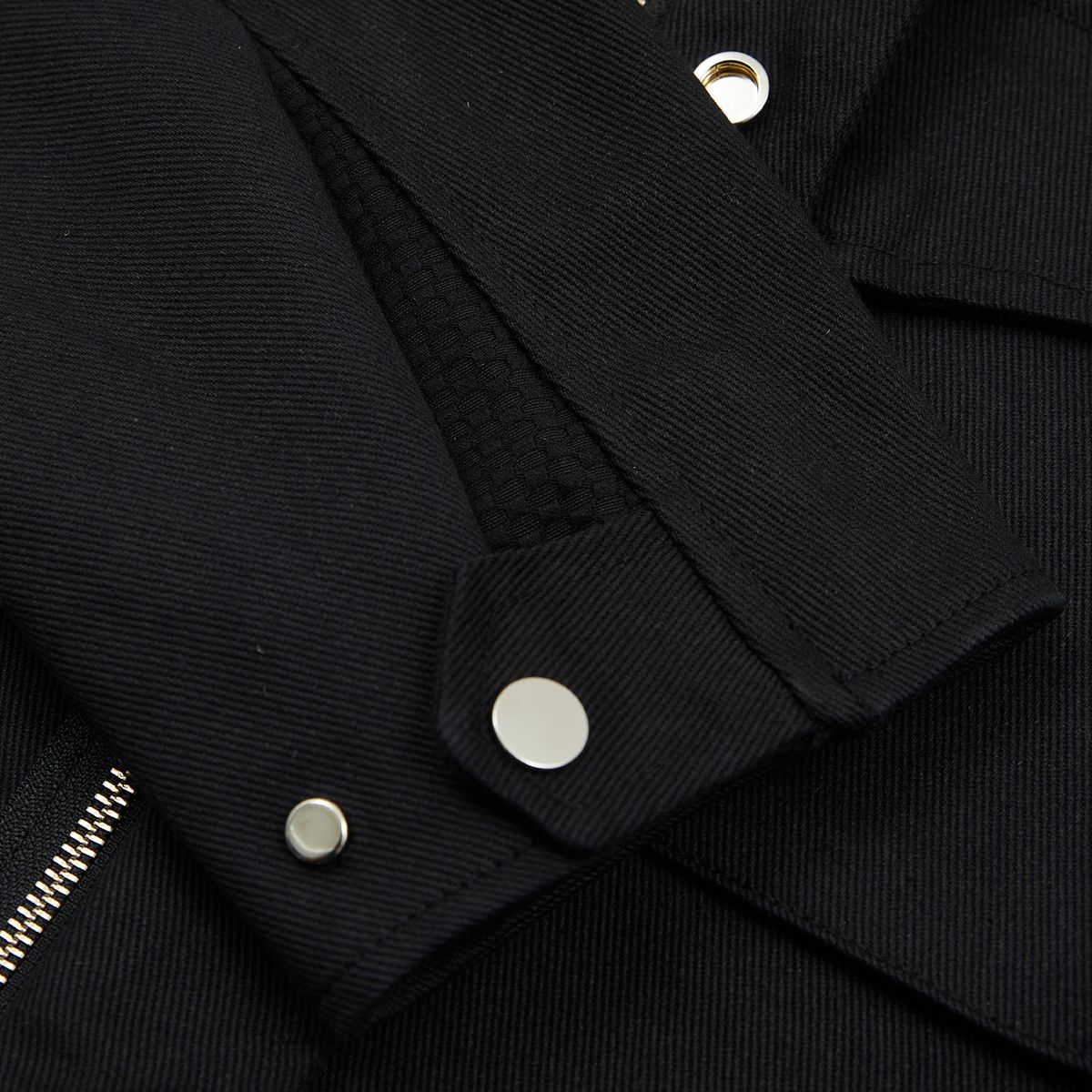 샴페인 블랭크 에스테틱(CHAMPAGNE BLANK AESTHETIC) HEAVY COTTON POST POCKET JACKET BLACK