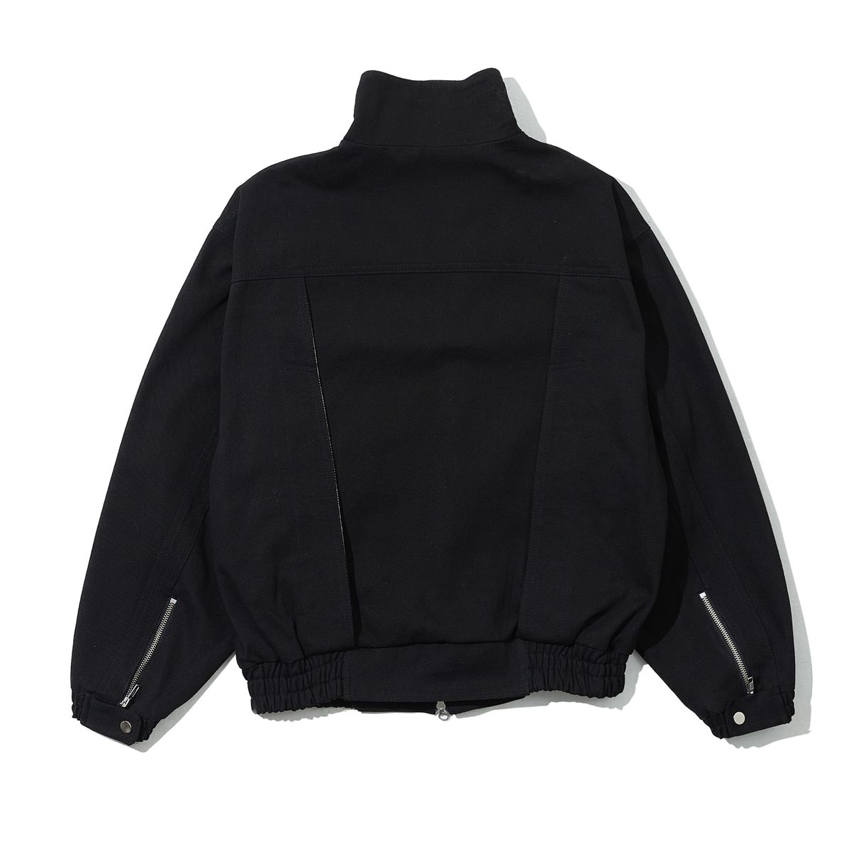 샴페인 블랭크 에스테틱(CHAMPAGNE BLANK AESTHETIC) HEAVY COTTON HIDDEN DETAIL 2-WAY JACKET BLACK