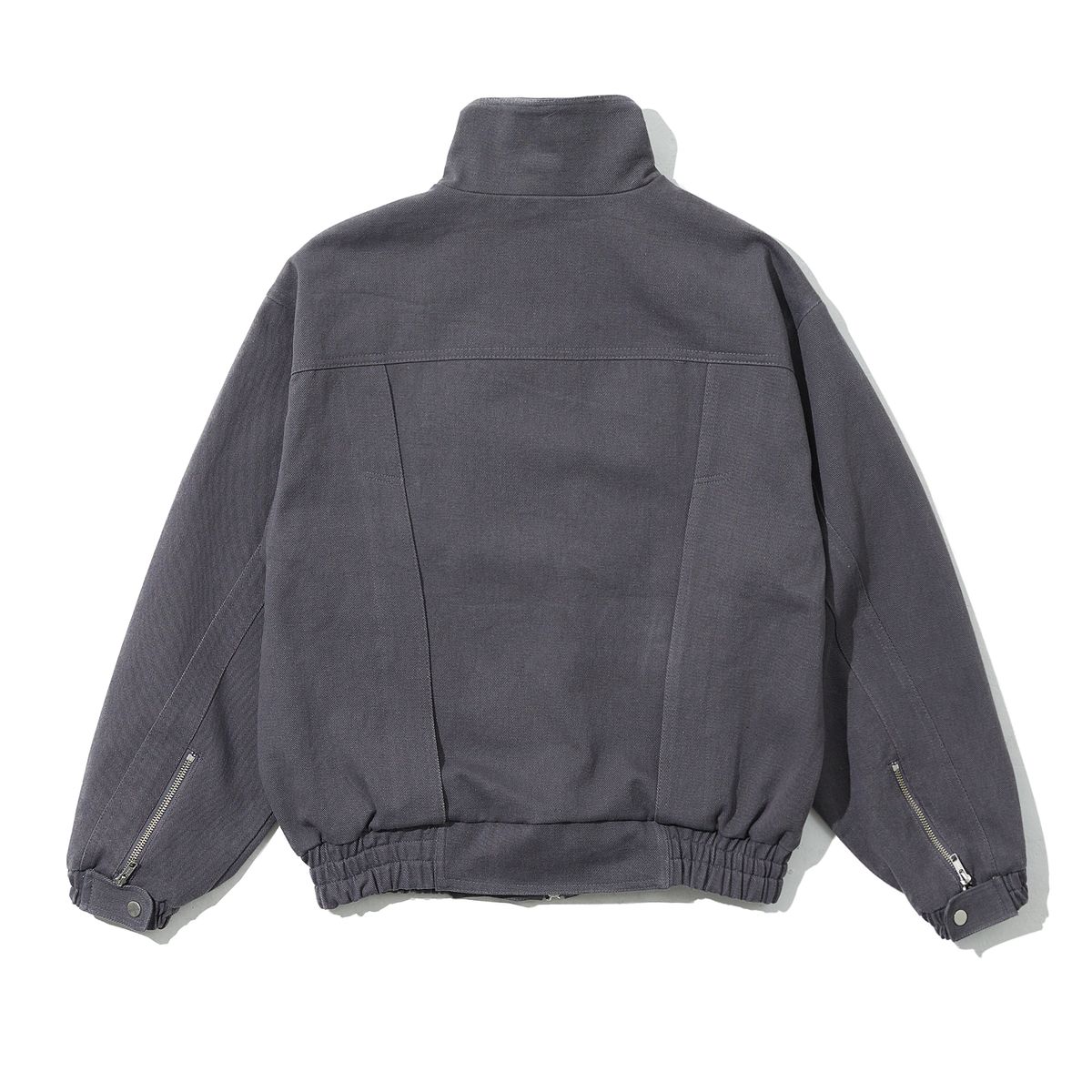 샴페인 블랭크 에스테틱(CHAMPAGNE BLANK AESTHETIC) HEAVY COTTON HIDDEN DETAIL 2-WAY JACKET GREY