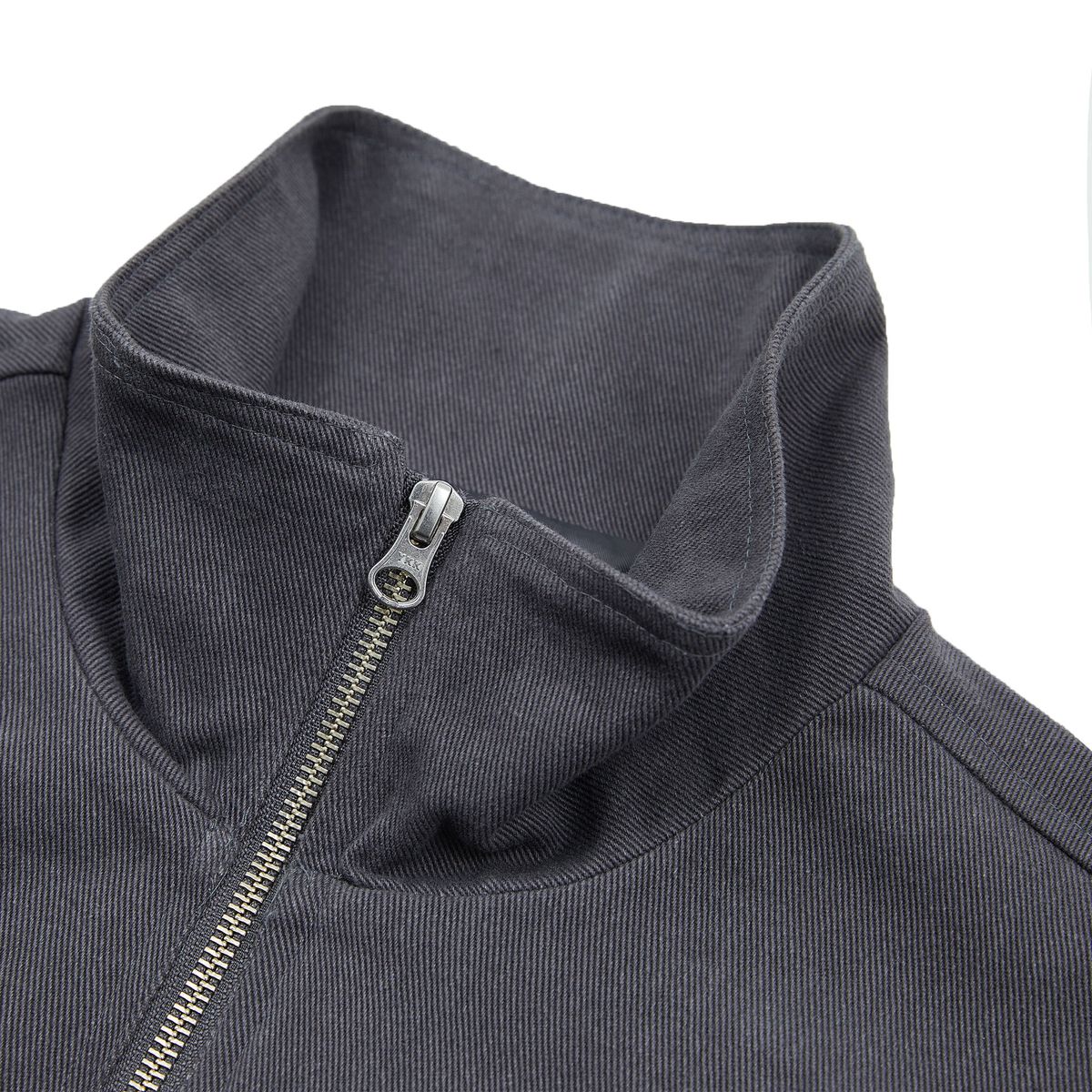 샴페인 블랭크 에스테틱(CHAMPAGNE BLANK AESTHETIC) HEAVY COTTON HIDDEN DETAIL 2-WAY JACKET GREY