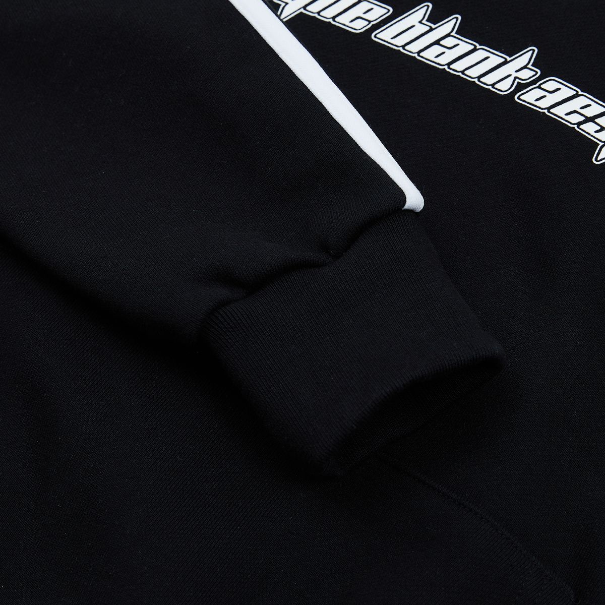 샴페인 블랭크 에스테틱(CHAMPAGNE BLANK AESTHETIC) LINE HOODIE BLACK