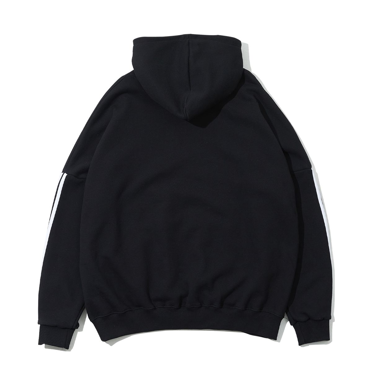샴페인 블랭크 에스테틱(CHAMPAGNE BLANK AESTHETIC) LINE HOODIE BLACK