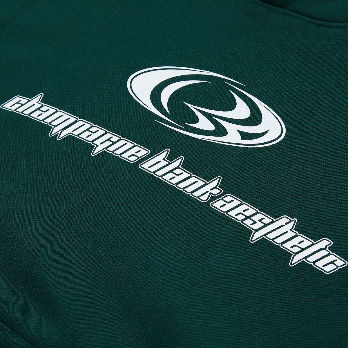 샴페인 블랭크 에스테틱(CHAMPAGNE BLANK AESTHETIC) LINE HOODIE GREEN