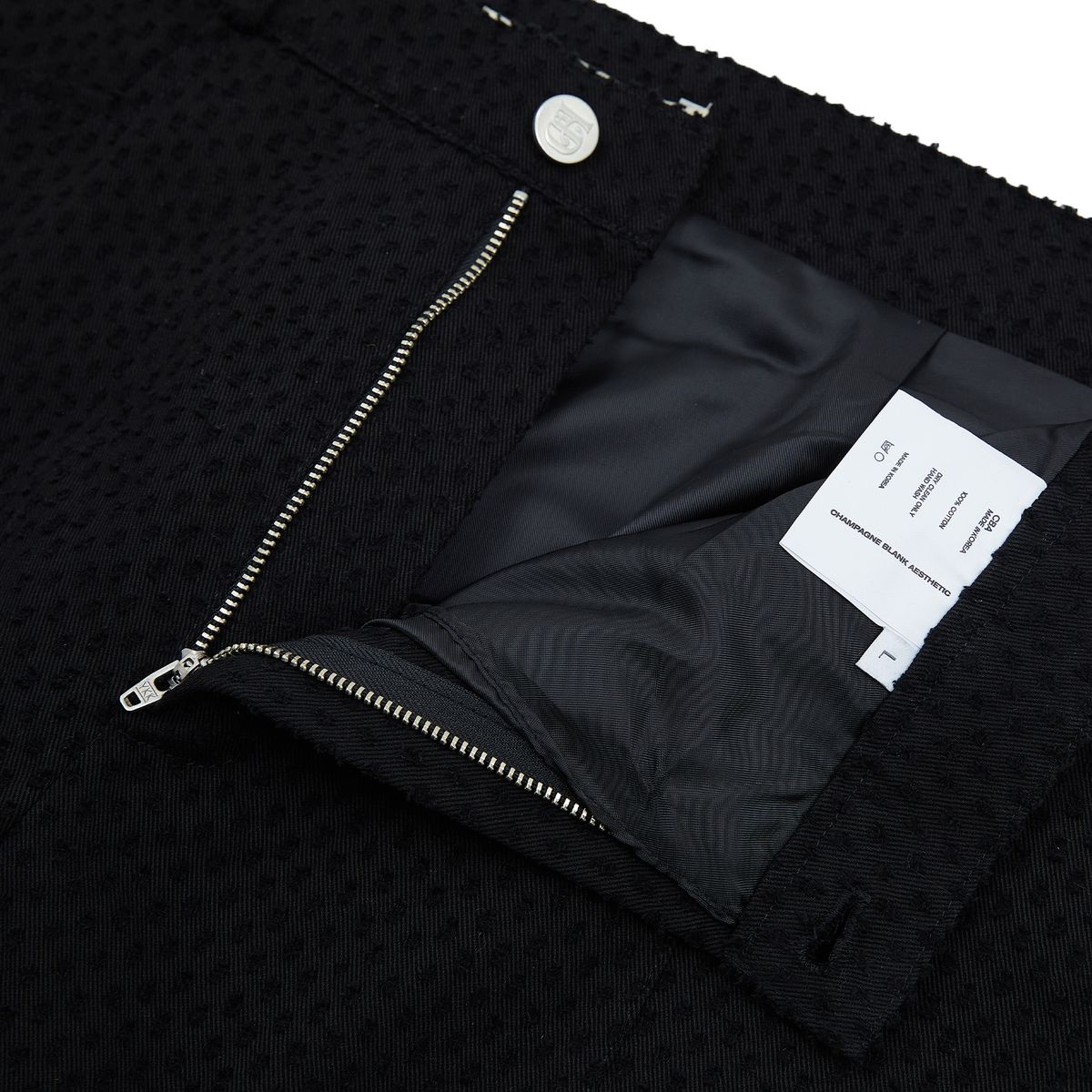 샴페인 블랭크 에스테틱(CHAMPAGNE BLANK AESTHETIC) PUNCHING STRAIGHT PANTS