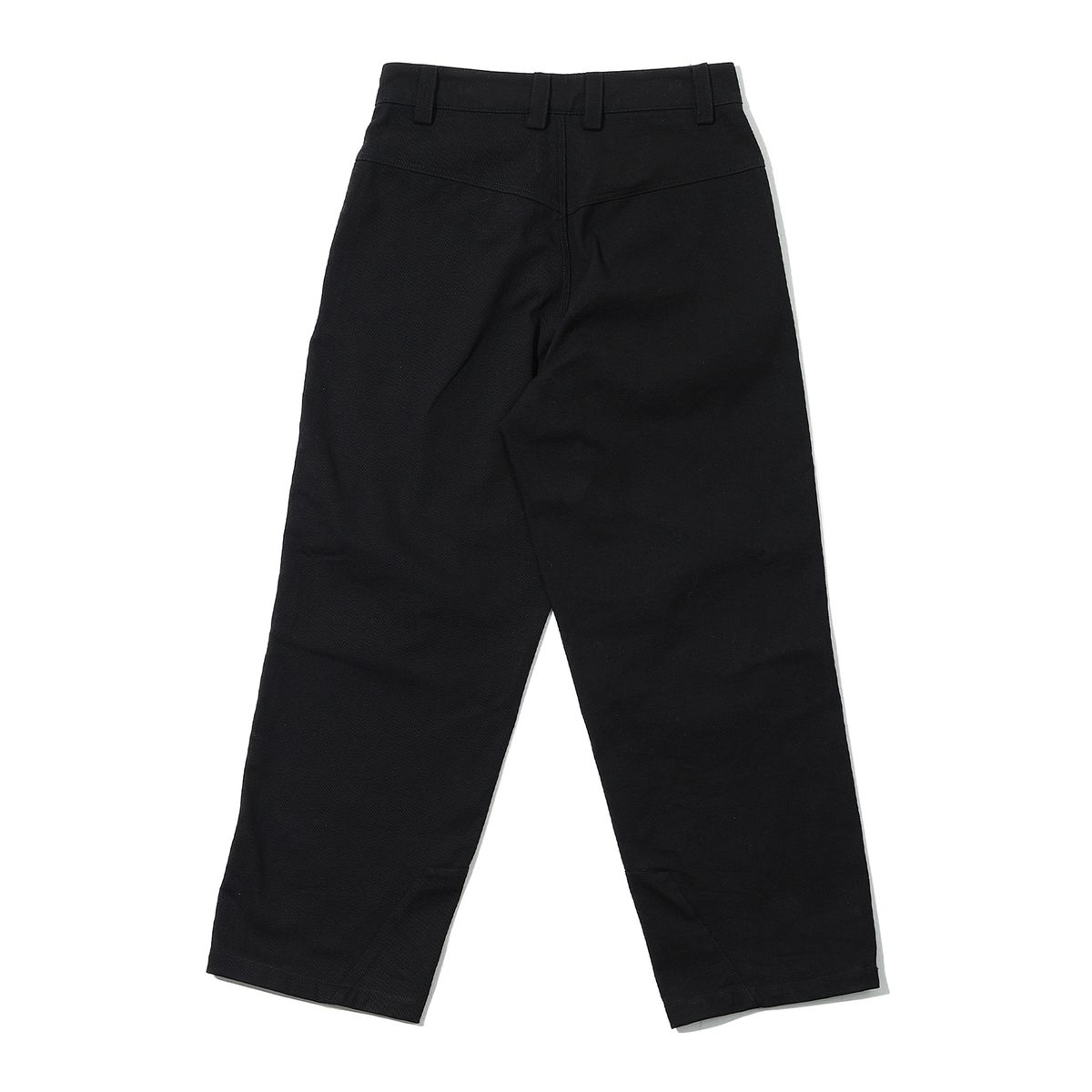 샴페인 블랭크 에스테틱(CHAMPAGNE BLANK AESTHETIC) STAR POINT SEMI-WIDE PANTS BLACK