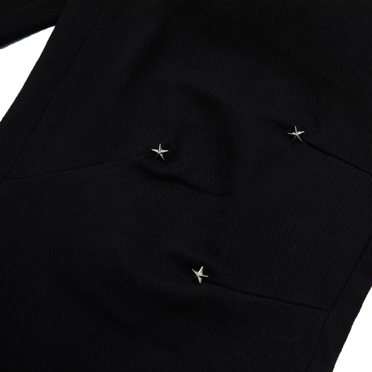 샴페인 블랭크 에스테틱(CHAMPAGNE BLANK AESTHETIC) STAR POINT SEMI-WIDE PANTS BLACK