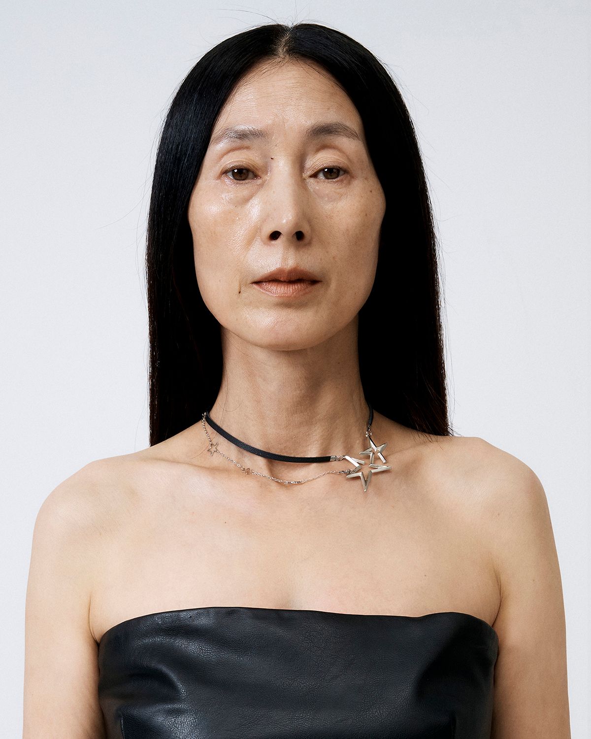 MUSINSA公式 | RURU DOUBLE STAR NECKLACE BLACK
