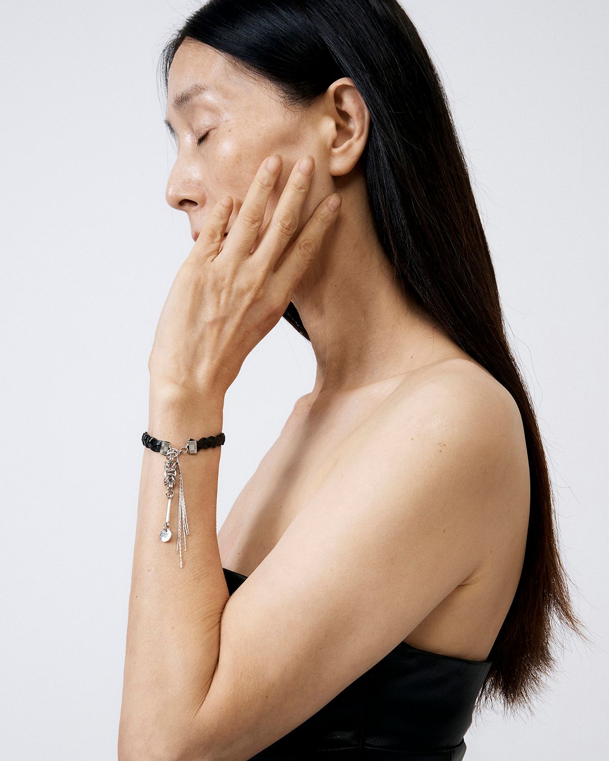 루루(RURU) MIX TAIL BRACELET BLACK