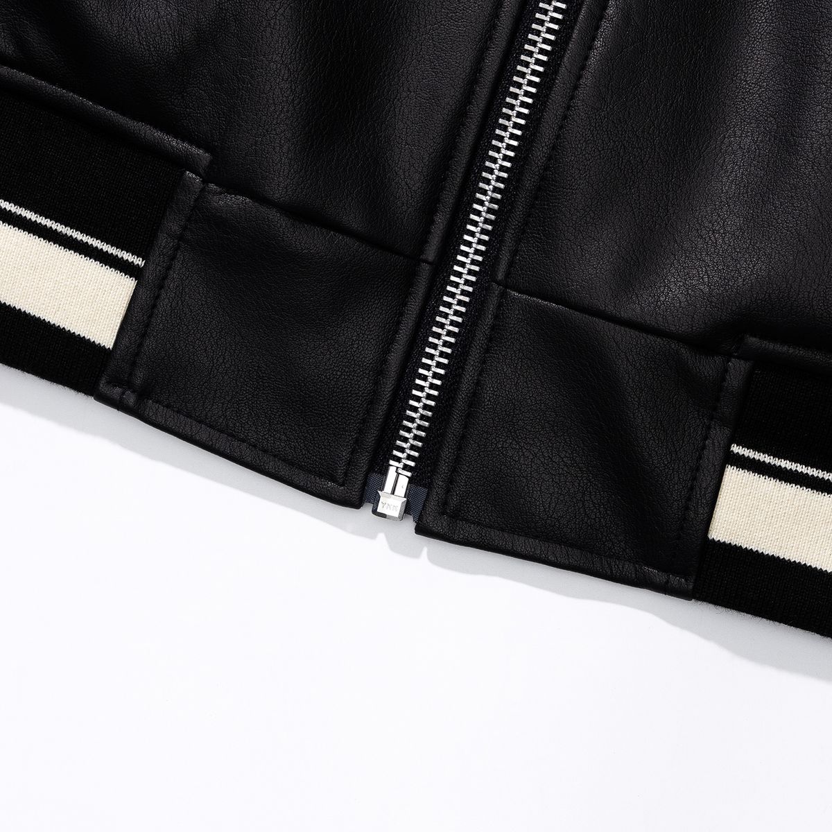 시티스트리트(CITY STREET) VEGAN LEATHER PADED JACKET SPACE - BLACK