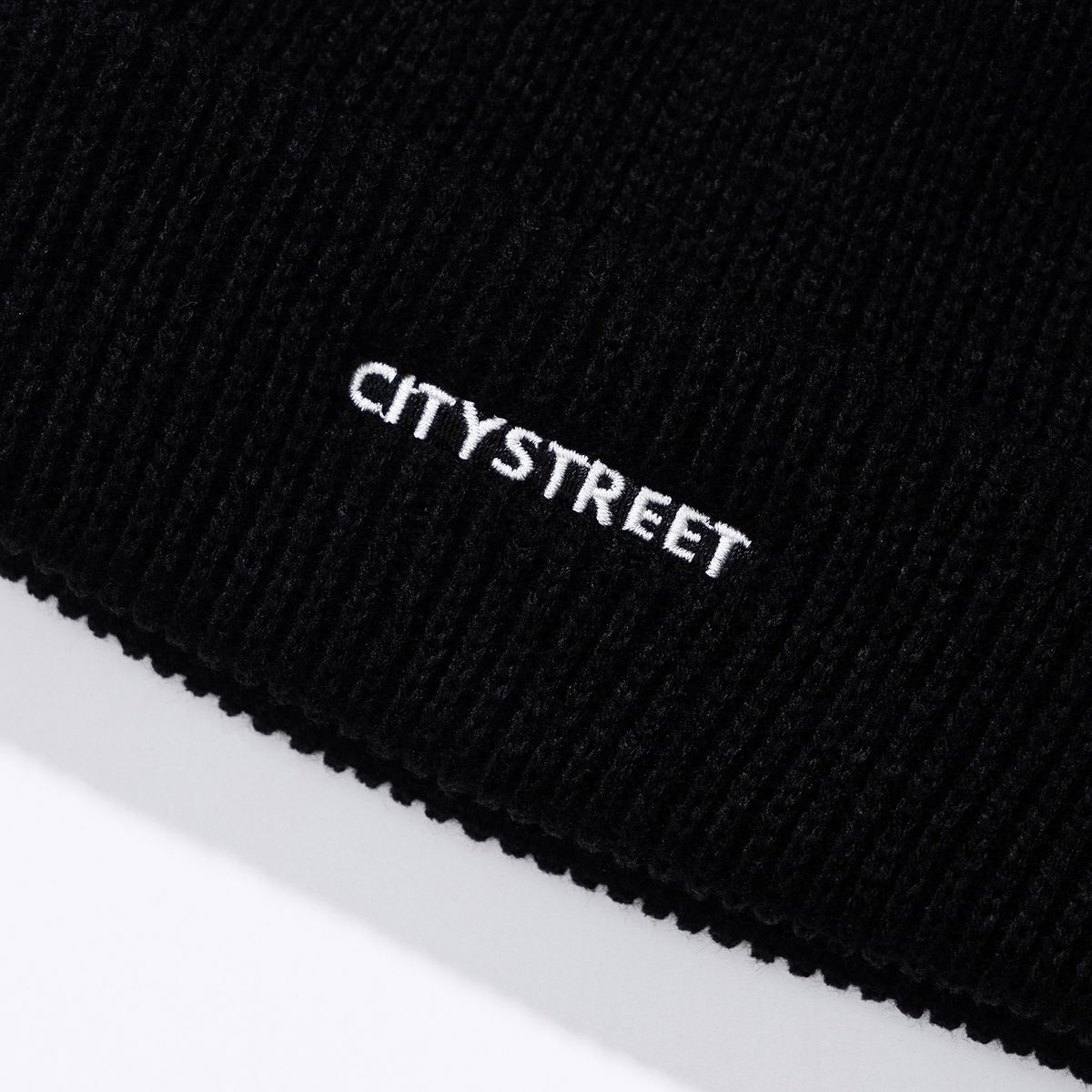 시티스트리트(CITY STREET) CITYSTREET LOGO BEANIE - BLACK