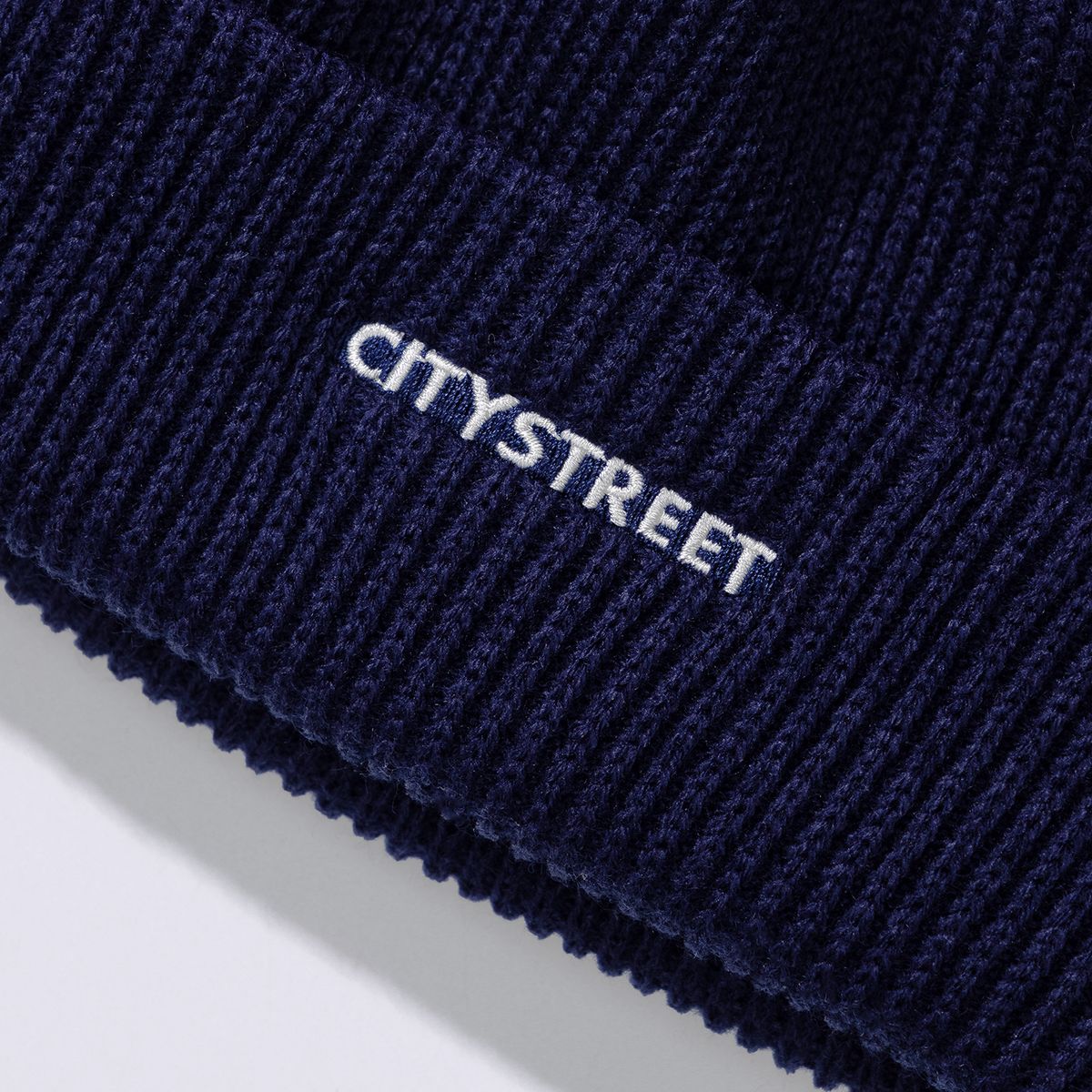 시티스트리트(CITY STREET) CITYSTREET LOGO BEANIE - NAVY