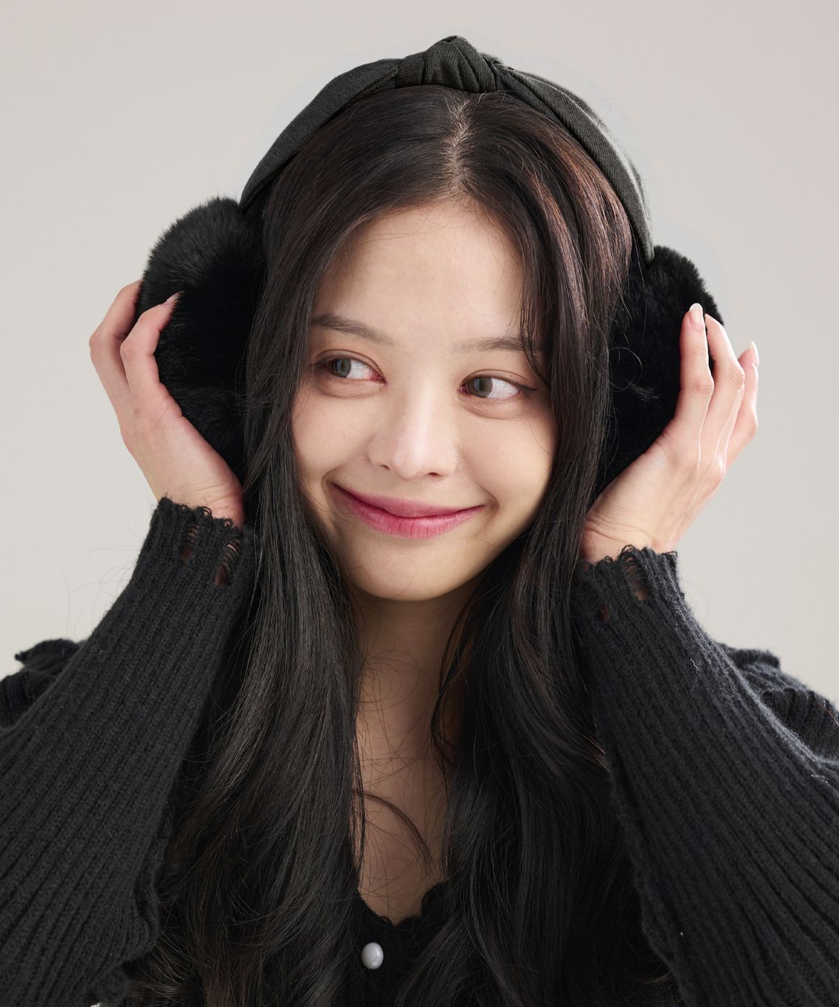 레이버(RAVER) 데이닉  머리띠 접이식 털 귀마개