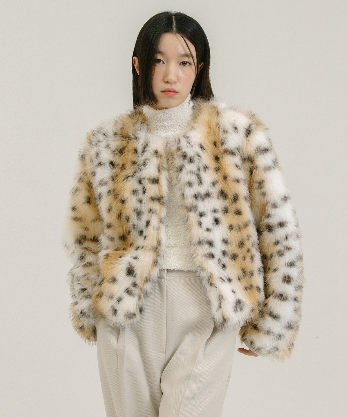 네벨에브리웨어(NEBELEVERYWEAR) Eco Leopard Jaket_Leopard