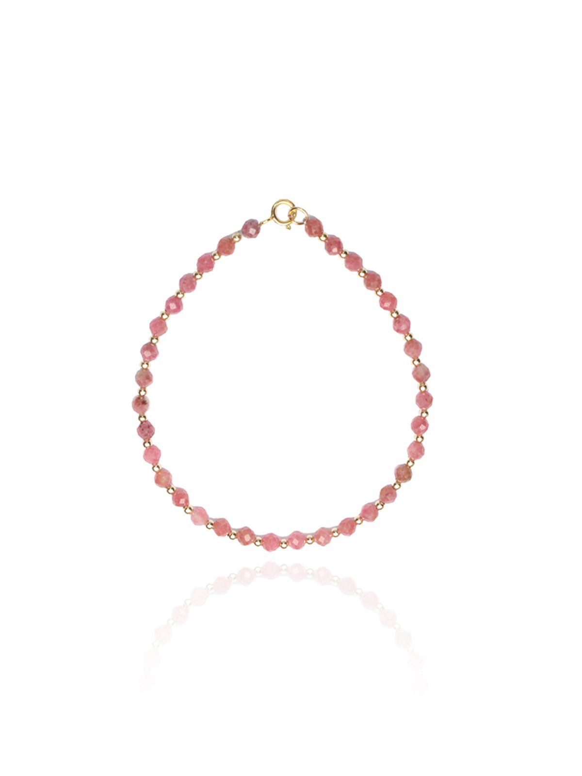 비엔베투(Bien Vetu) 3mm 카빙 천연 원석 GF 핑퐁 와이어 팔찌