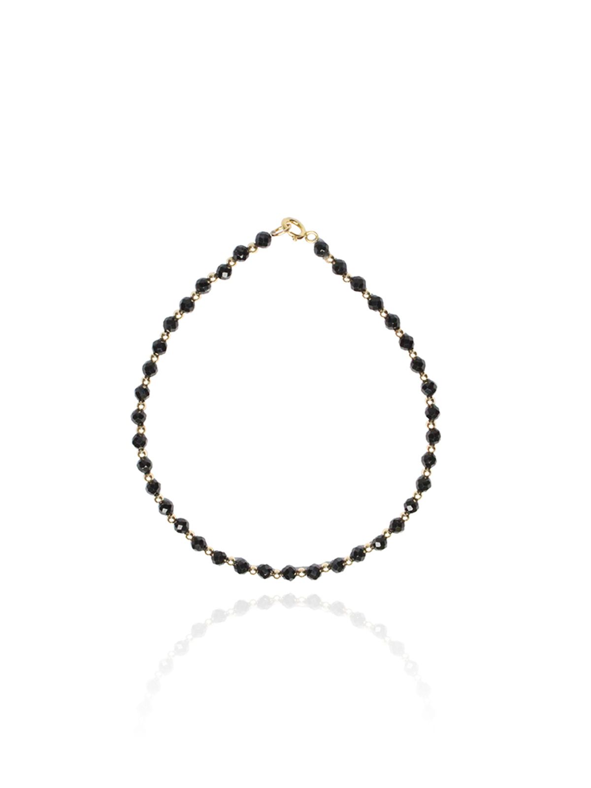 비엔베투(Bien Vetu) 3mm 카빙 천연 원석 GF 핑퐁 와이어 팔찌