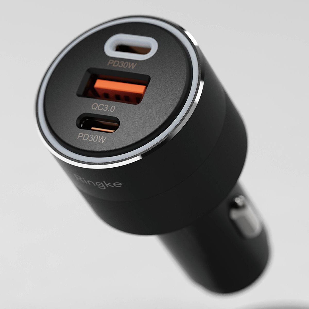 링케(RINGKE) 84W 3포트 차량용 듀얼 초고속 충전기 PD PPS USB C타입 퀵차지4.0+