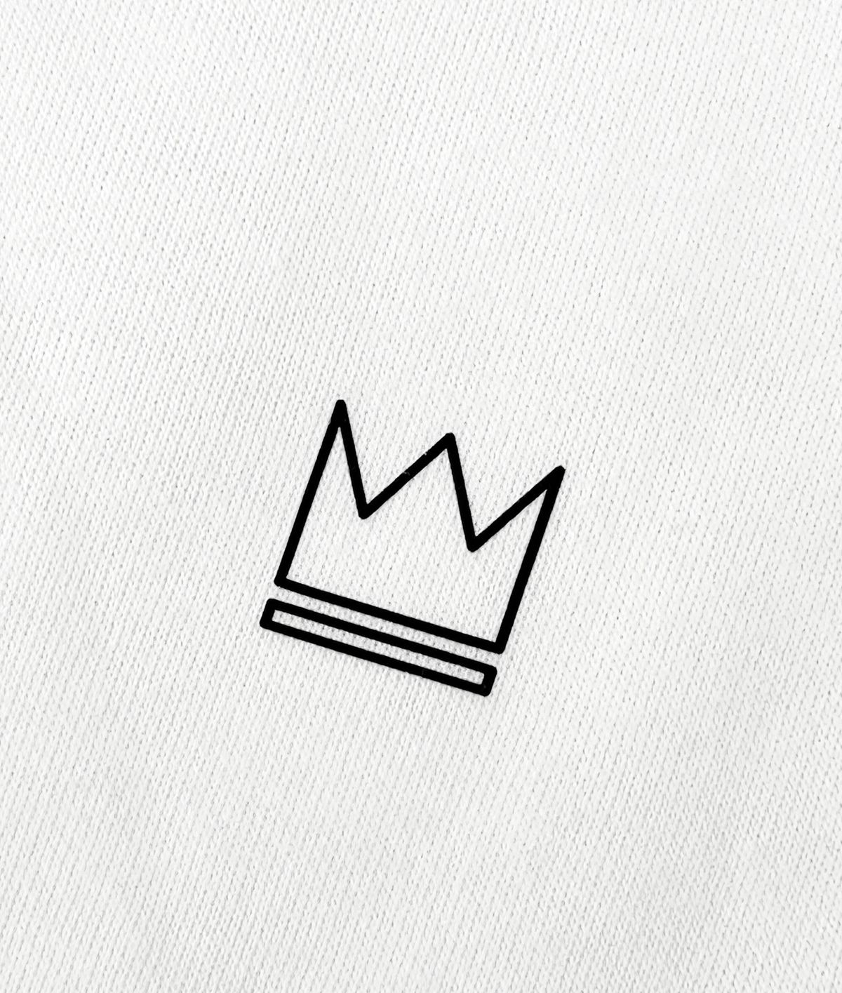 지미코 브리코(JIMIKO BLICO) JK crown line white mtm 라인 크라운 화이트맨투맨