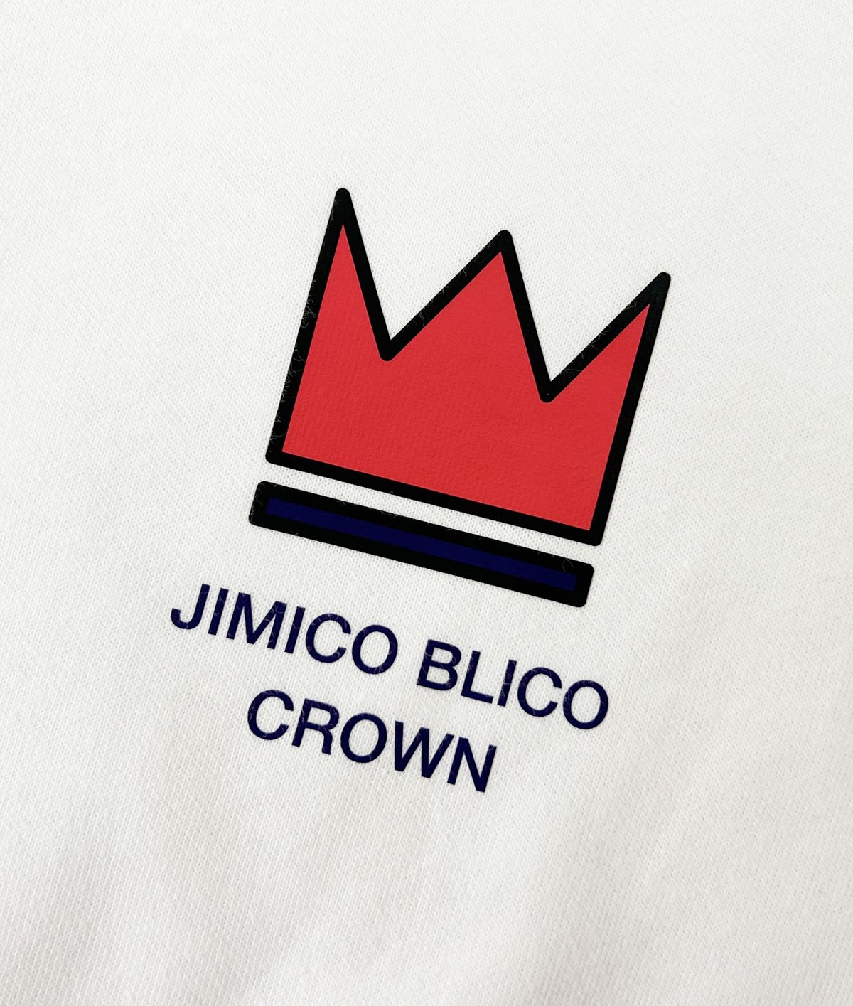 지미코 브리코(JIMIKO BLICO) JK crown spe white mtm 스페셜 크라운 화이트맨투맨