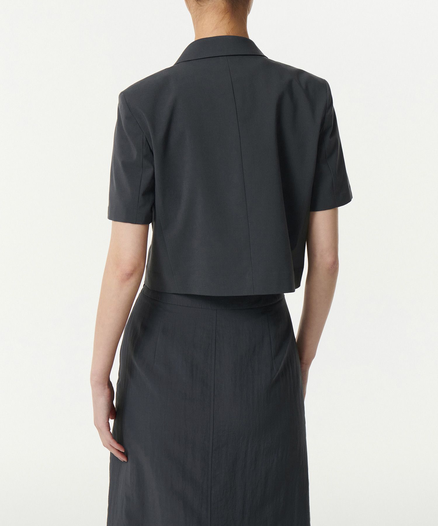 MUSINSA STANDARD ■ LIGHTWEIGHT CROPPED SHORT SLEEVE BLAZER MUSINSA | MUSINSA STANDARD WOMAN [Cool Standard] Women's