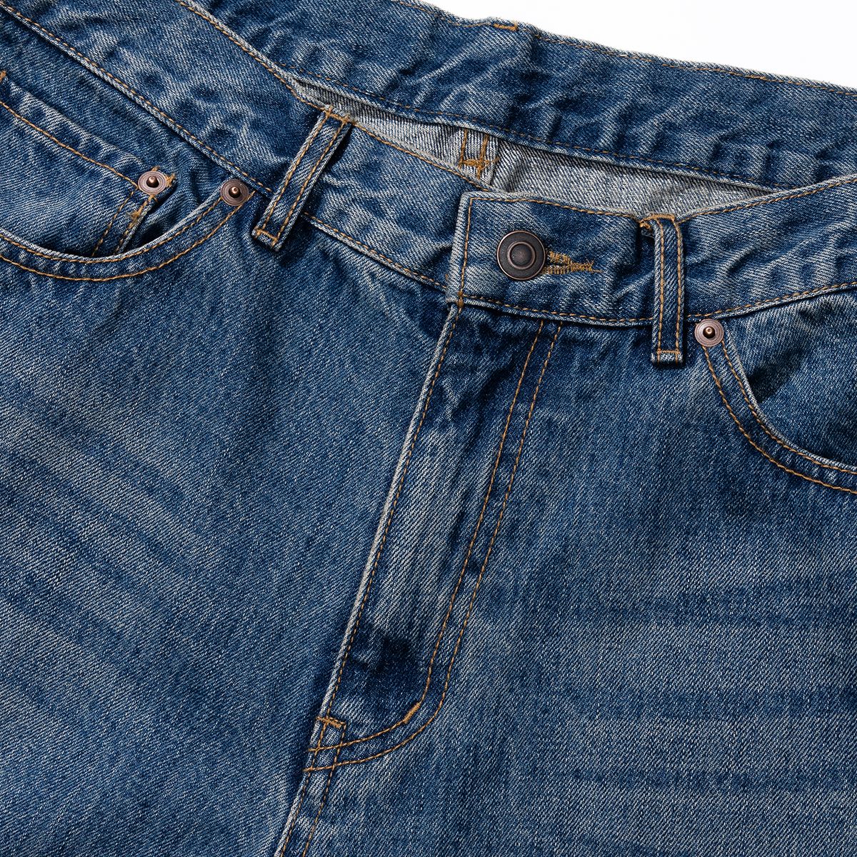시티스트리트(CITY STREET) WASHED TWIST  DENIM - MEDIUM INDIGO
