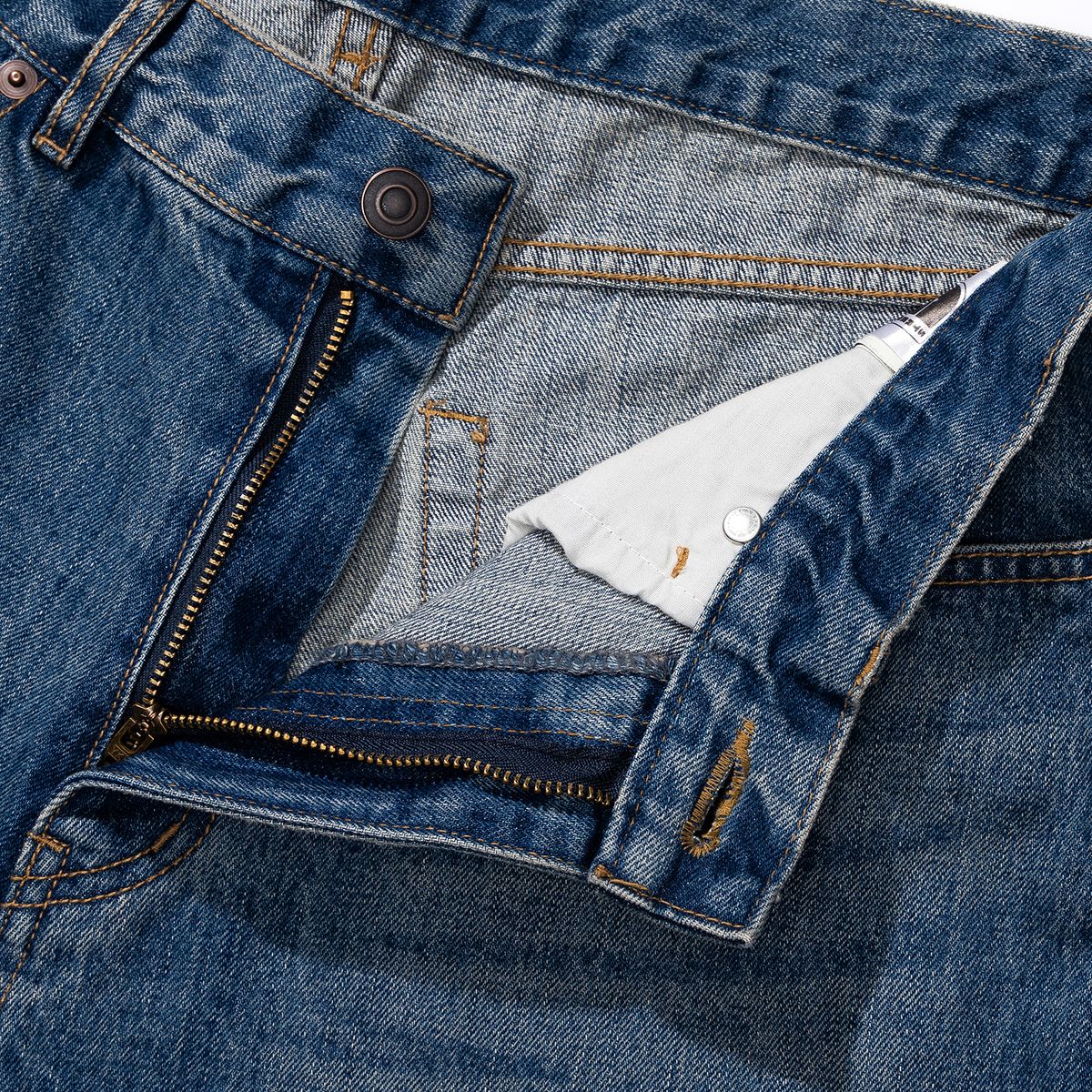 시티스트리트(CITY STREET) WASHED TWIST  DENIM - MEDIUM INDIGO