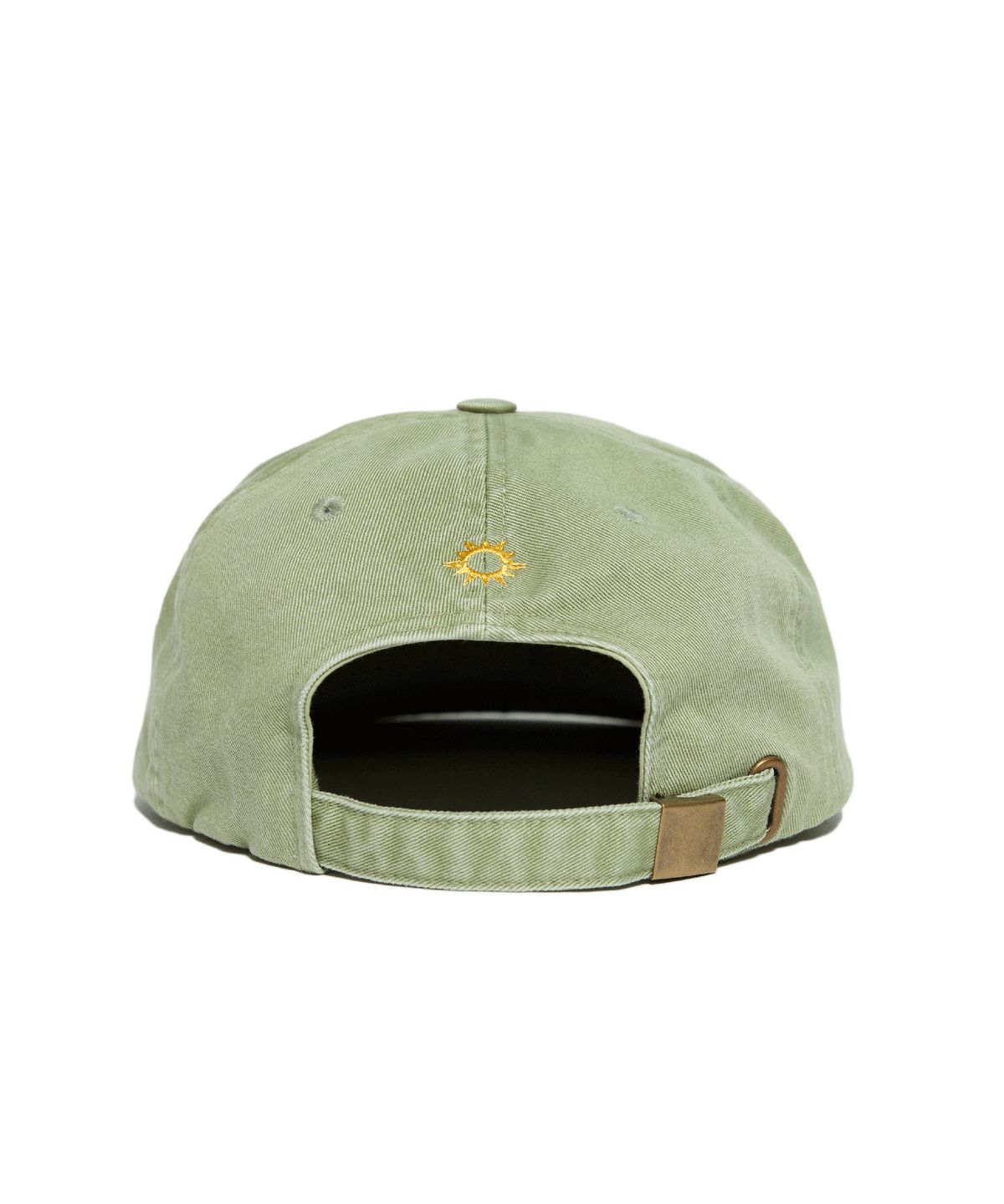 헬로 선라이즈(HELLO SUNRISE) Washed Sunrise Cat Logo 6Panel Cap (Olive Green)