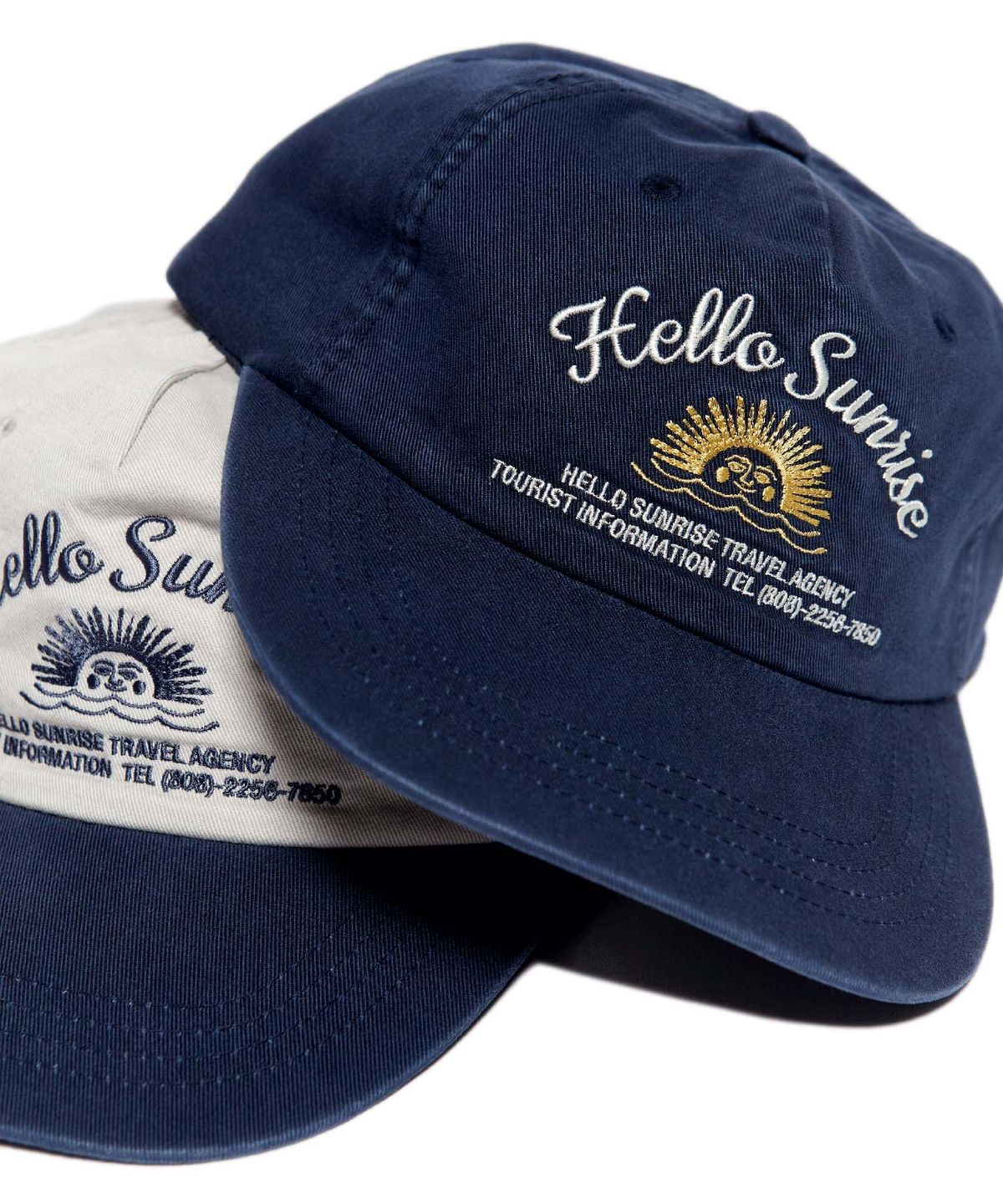 헬로 선라이즈(HELLO SUNRISE) HS Travel Agency Logo 5Panel Cap ( Navy)
