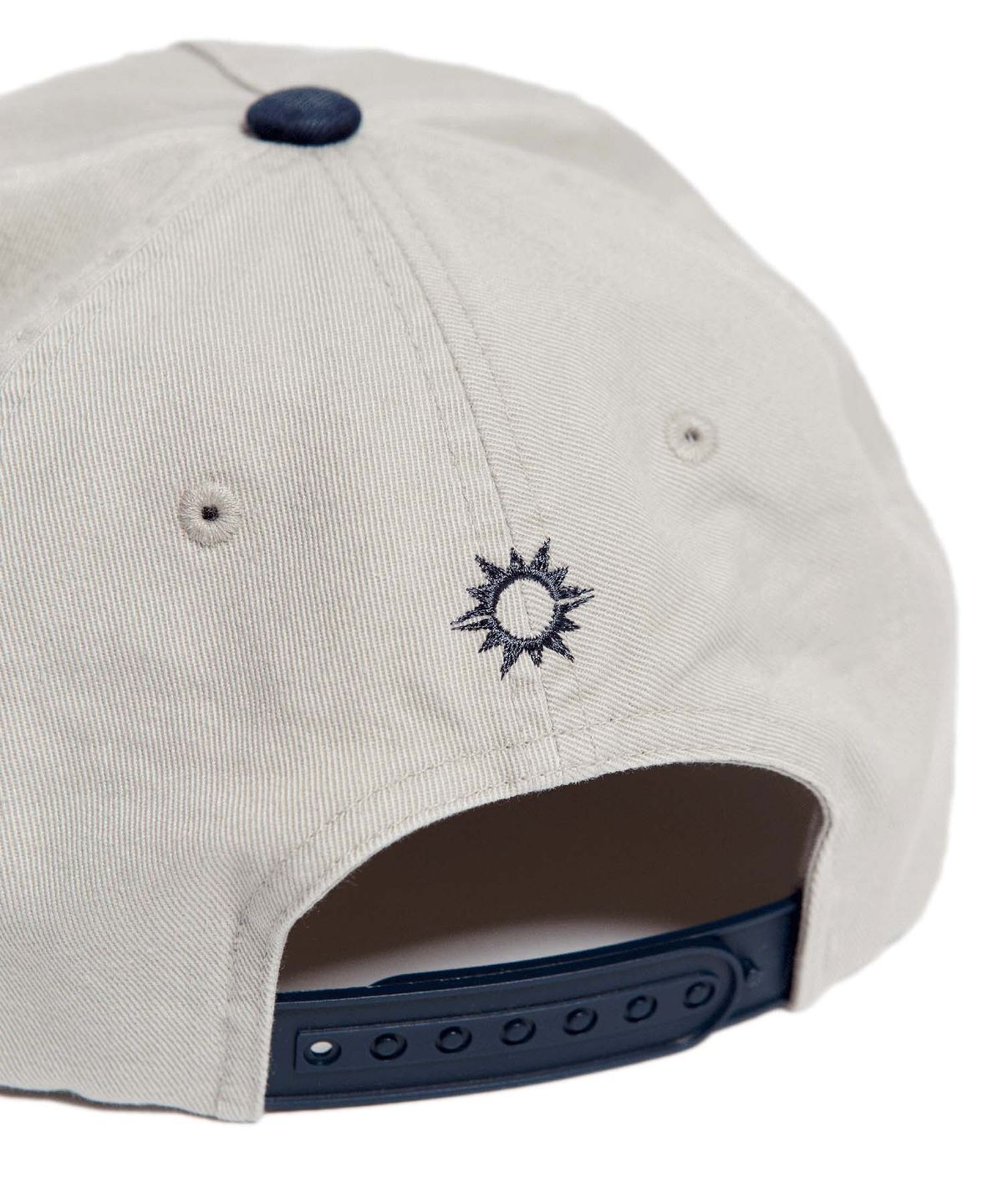 헬로 선라이즈(HELLO SUNRISE) HS Travel Agency Logo 5Panel Cap (Light Gray/Navy)