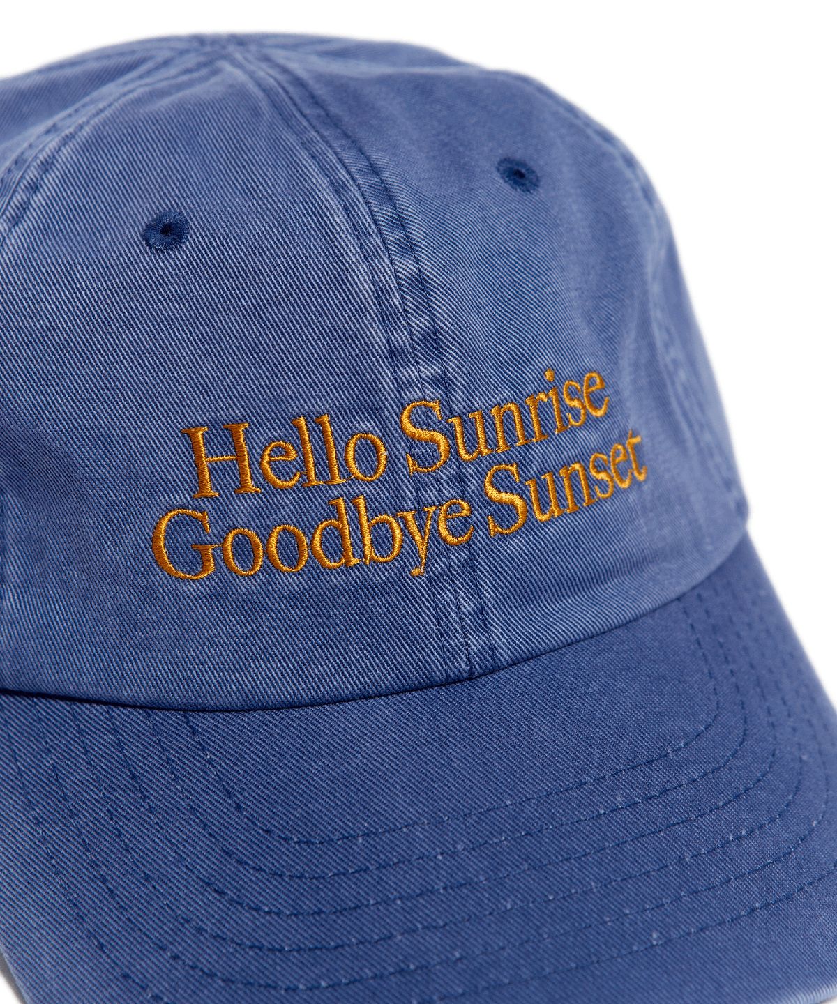 헬로 선라이즈(HELLO SUNRISE) HS Classic Typo Logo Ball Cap (Ocean Blue)
