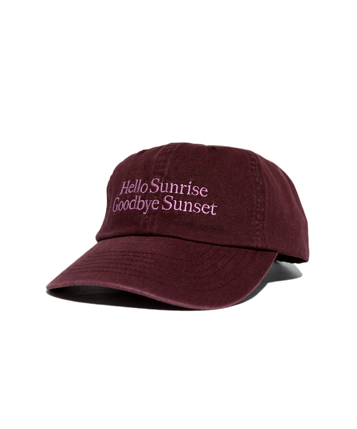 헬로 선라이즈(HELLO SUNRISE) HS Classic Typo Logo Ball Cap (Burgundy)