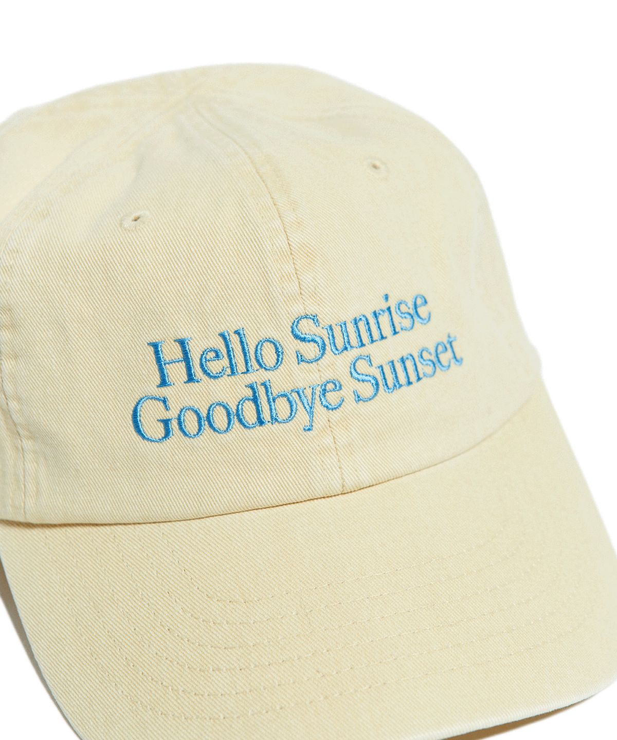 헬로 선라이즈(HELLO SUNRISE) HS Classic Typo Logo Ball Cap (Butter Yellow)