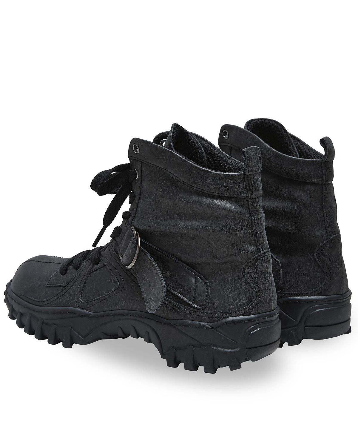 네거티브쓰리(NEGATIVETHREE) Engineered boots Sneakers BLACK