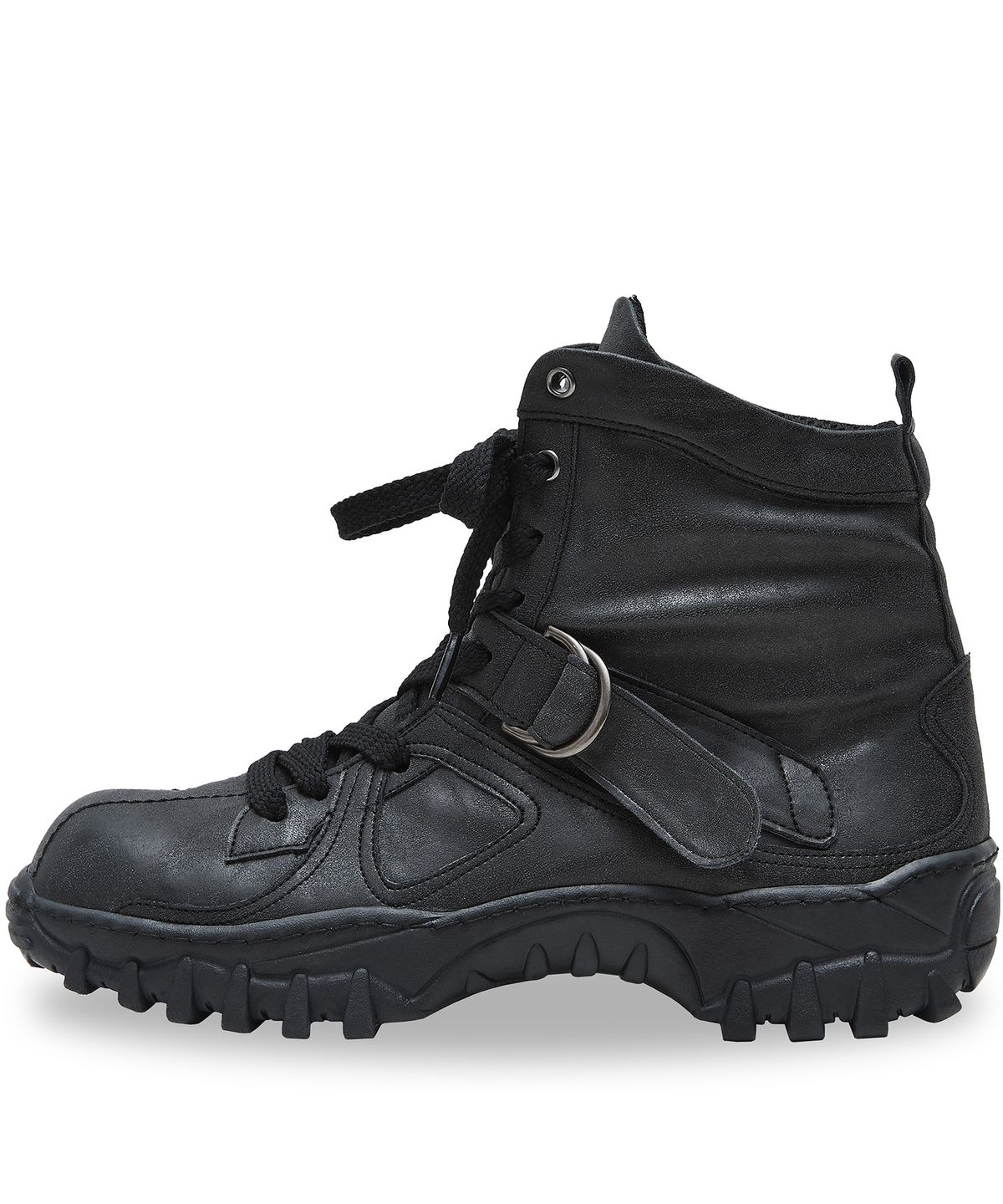 네거티브쓰리(NEGATIVETHREE) Engineered boots Sneakers BLACK